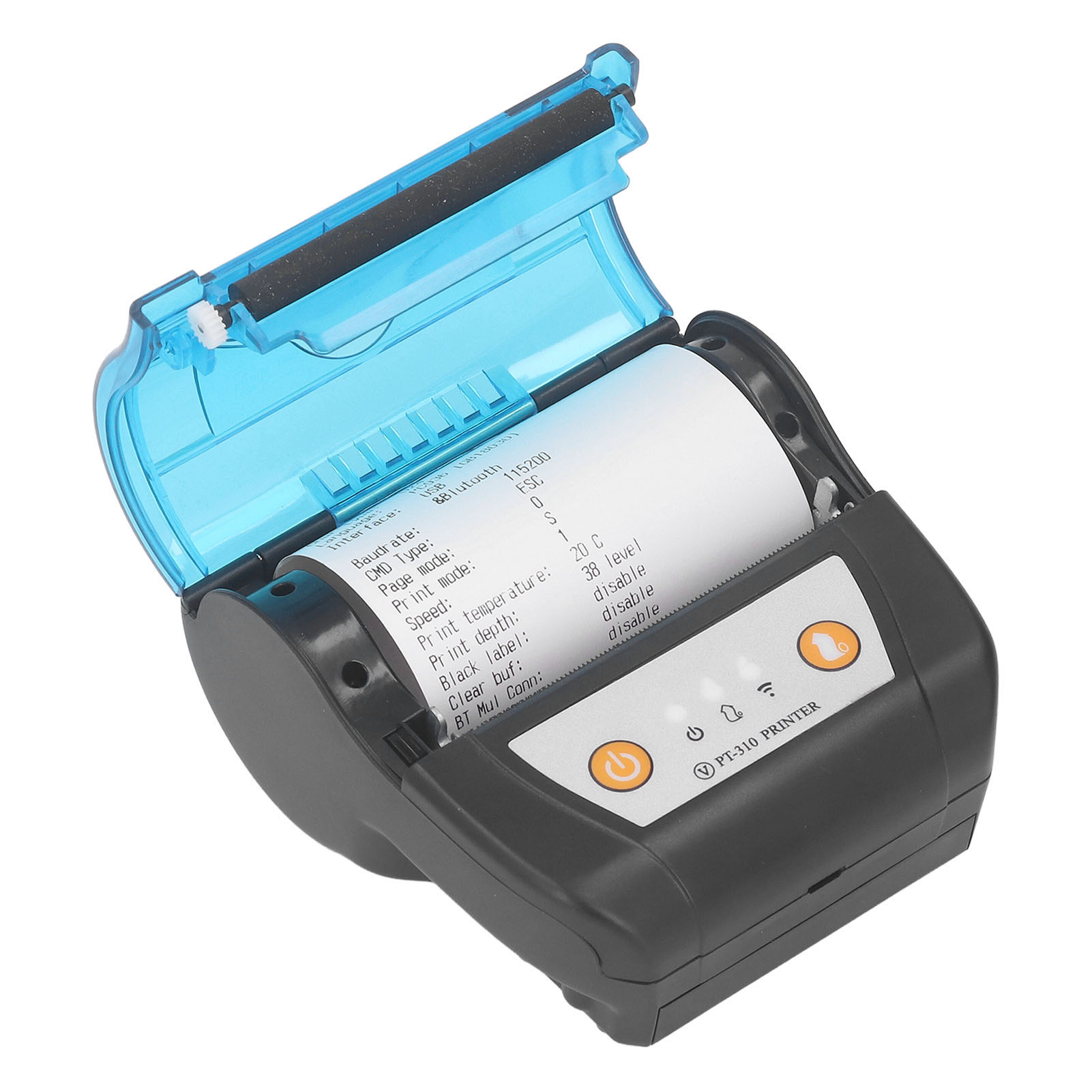 Tragbarer 80-mm-thermodrucker Mit Bluetooth, Etikettendrucker Mit Integriertem Akku, Mobiler Usb-drucker Für Belege Und Etiketten