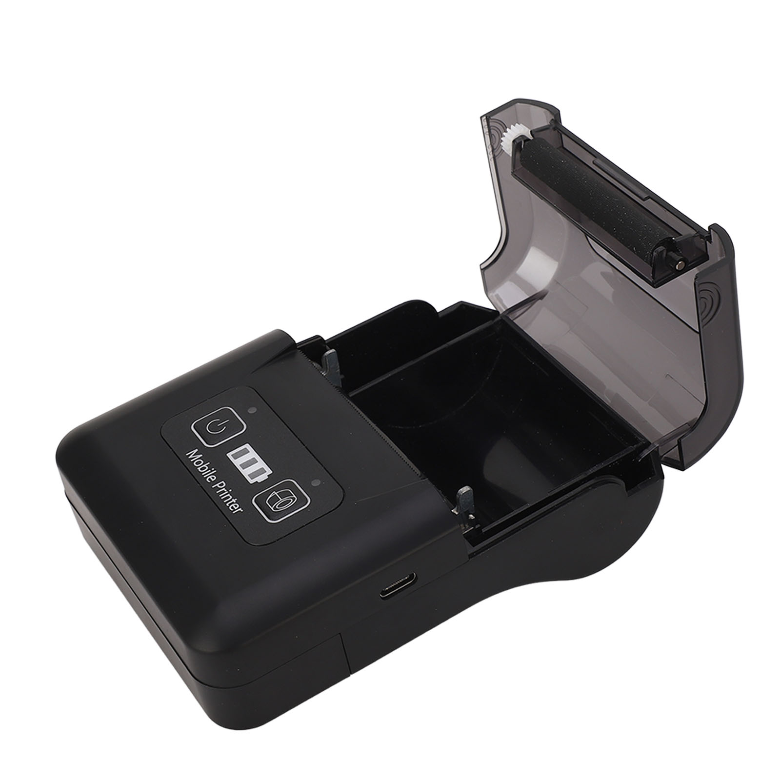 Tragbarer 58-mm-thermodrucker, Kabelloser Etikettendrucker Mit Eingebautem Akku, Beleg- Und Etikettenfunktion, Mobile Nutzung
