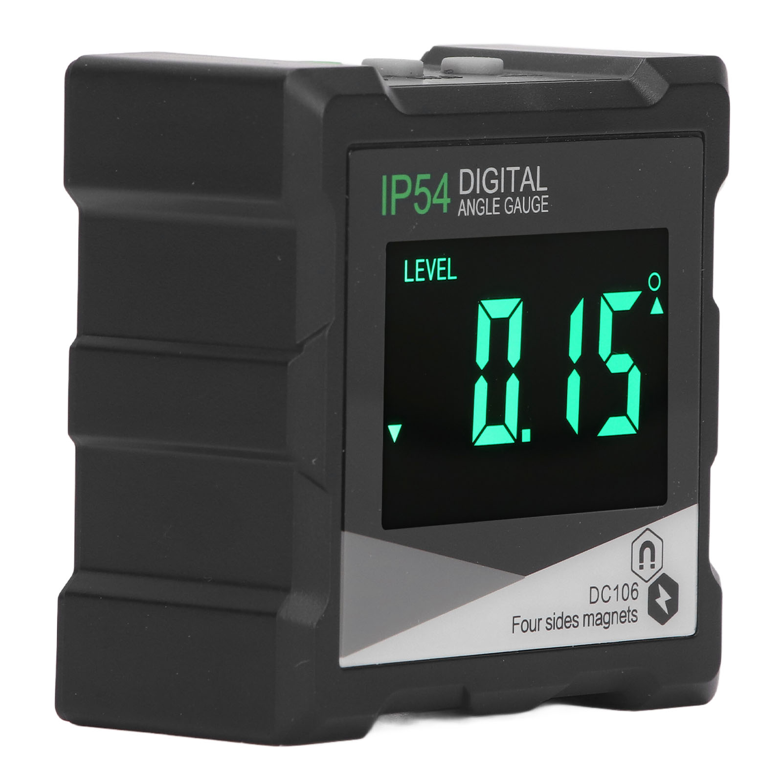 Digitale 4x90°-wasserwaage Mit Hintergrundbeleuchtetem Lcd-bildschirm, Elektronischer Neigungsmesser (ip54), Präzise Winkelmessung Für Heimwerker Und Baustellen