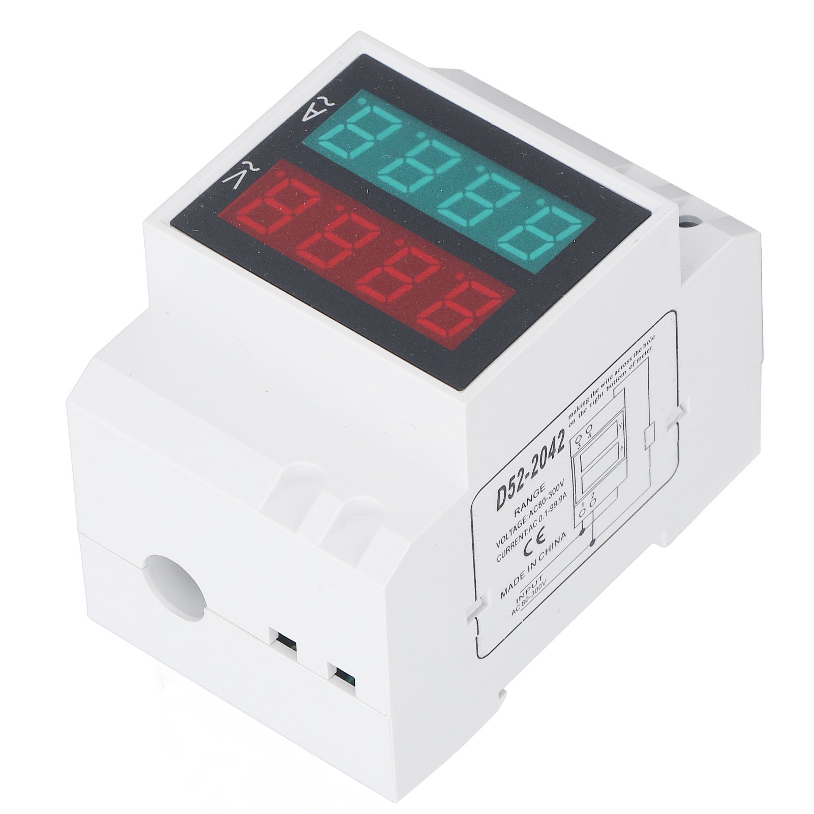 Automatischer Über-/unterspannungsschutz Mit Rückstellung, Din-schiene, 80–300 V, 0,1–99,9 A, 0,5-zoll-led-anzeige, Elektrische Sicherheitsvorrichtung