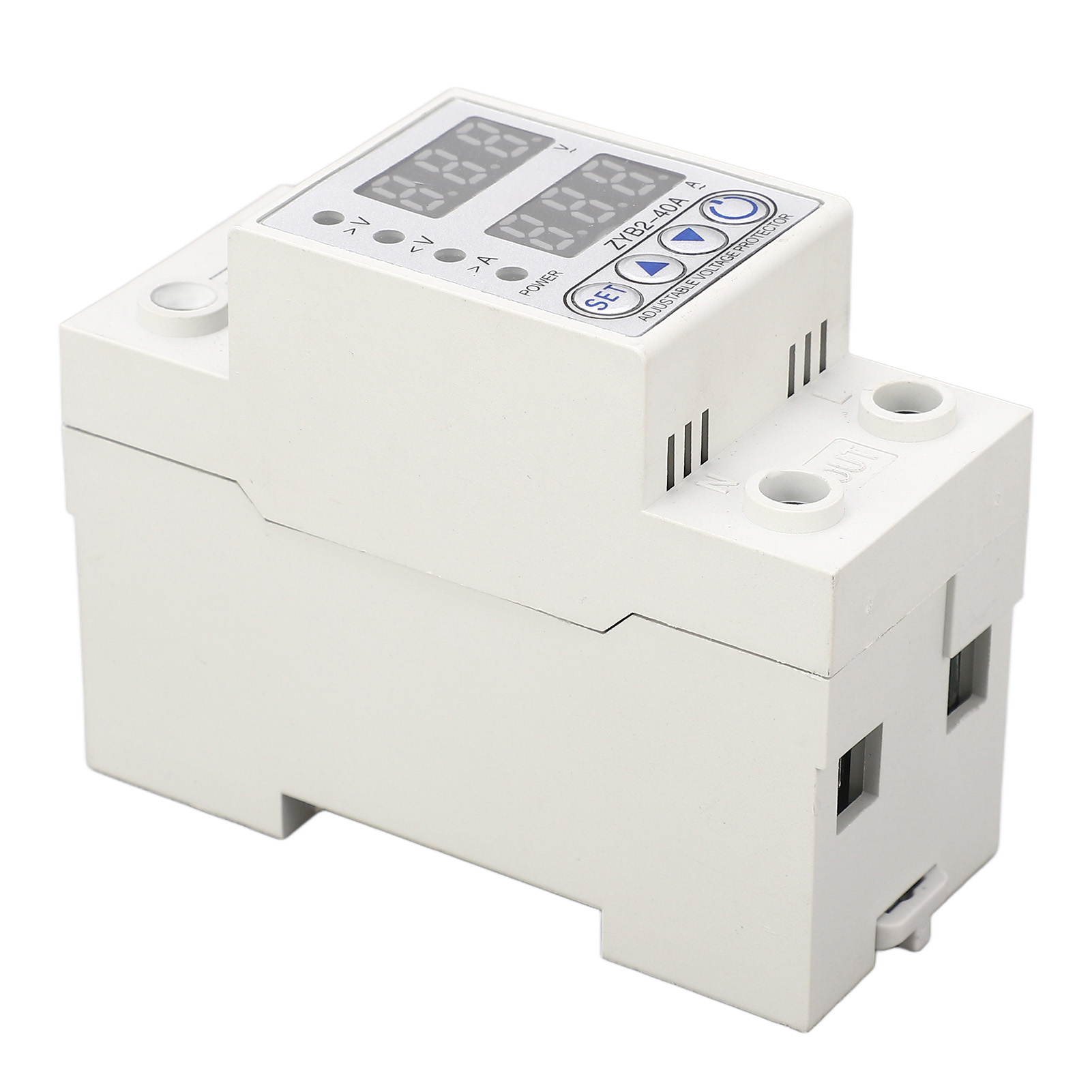 Automatischer Spannungsschutz 2p 220v Ac 40a, Über-/unterspannungsschutzgerät Mit Automatischer Wiederherstellung, Überspannungsschutzschalter Für Schalttafeln.