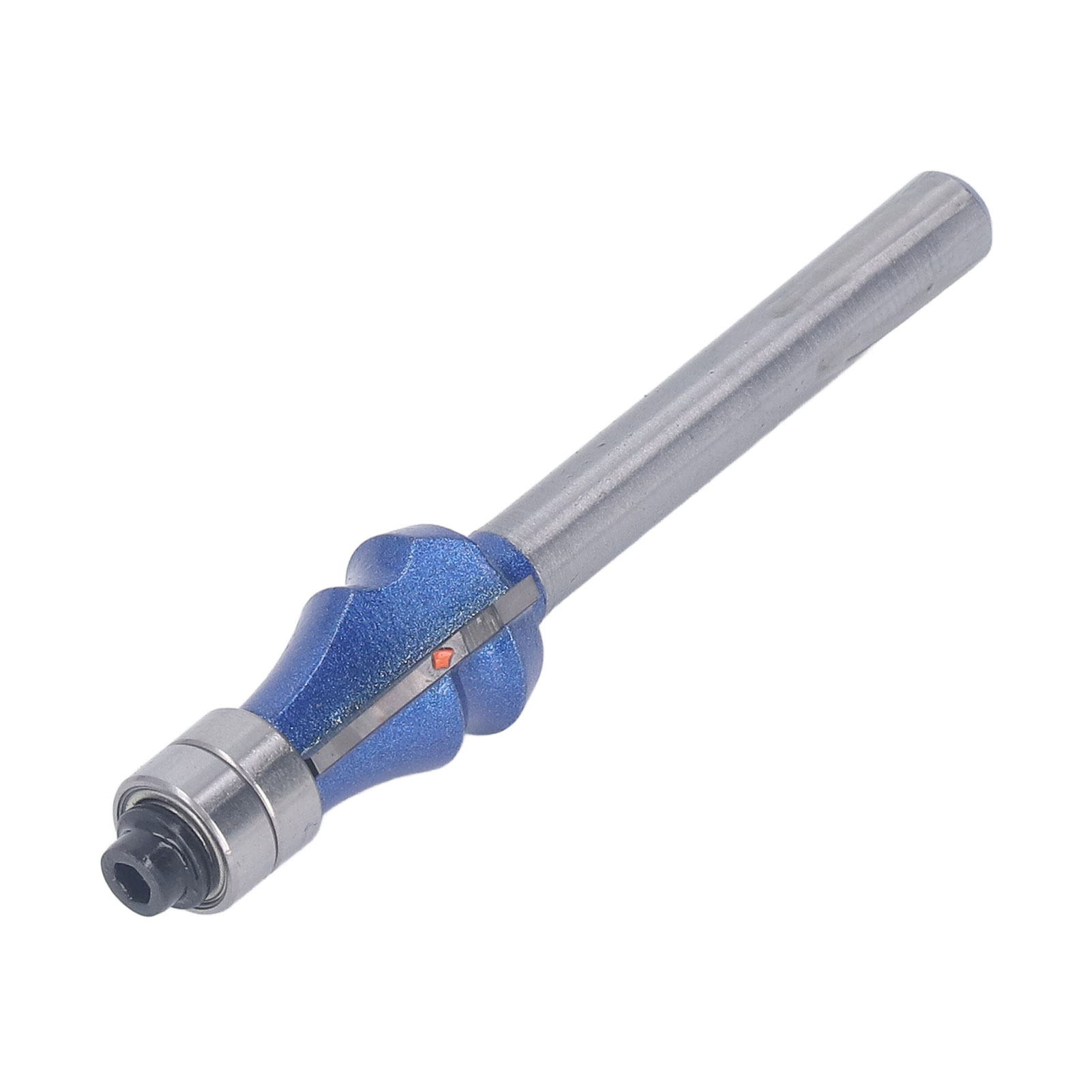 Bündigfräser Mit Doppellager, 1/4-zoll-hartmetallschaft, Professionelle Holzbearbeitung, Blau-silber, Fräsen Mit Oberfräse 1/4 X R1,5
