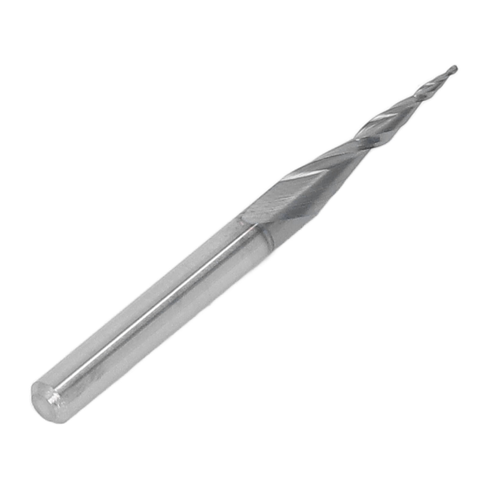 Cnc-gefräster Vollhartmetall-halbkugelfräser, Spiralförmiger Kegelschaft, Wolframstahl, Langfreischnitt-schaftfräser, Hochpräzises Schneidwerkzeug