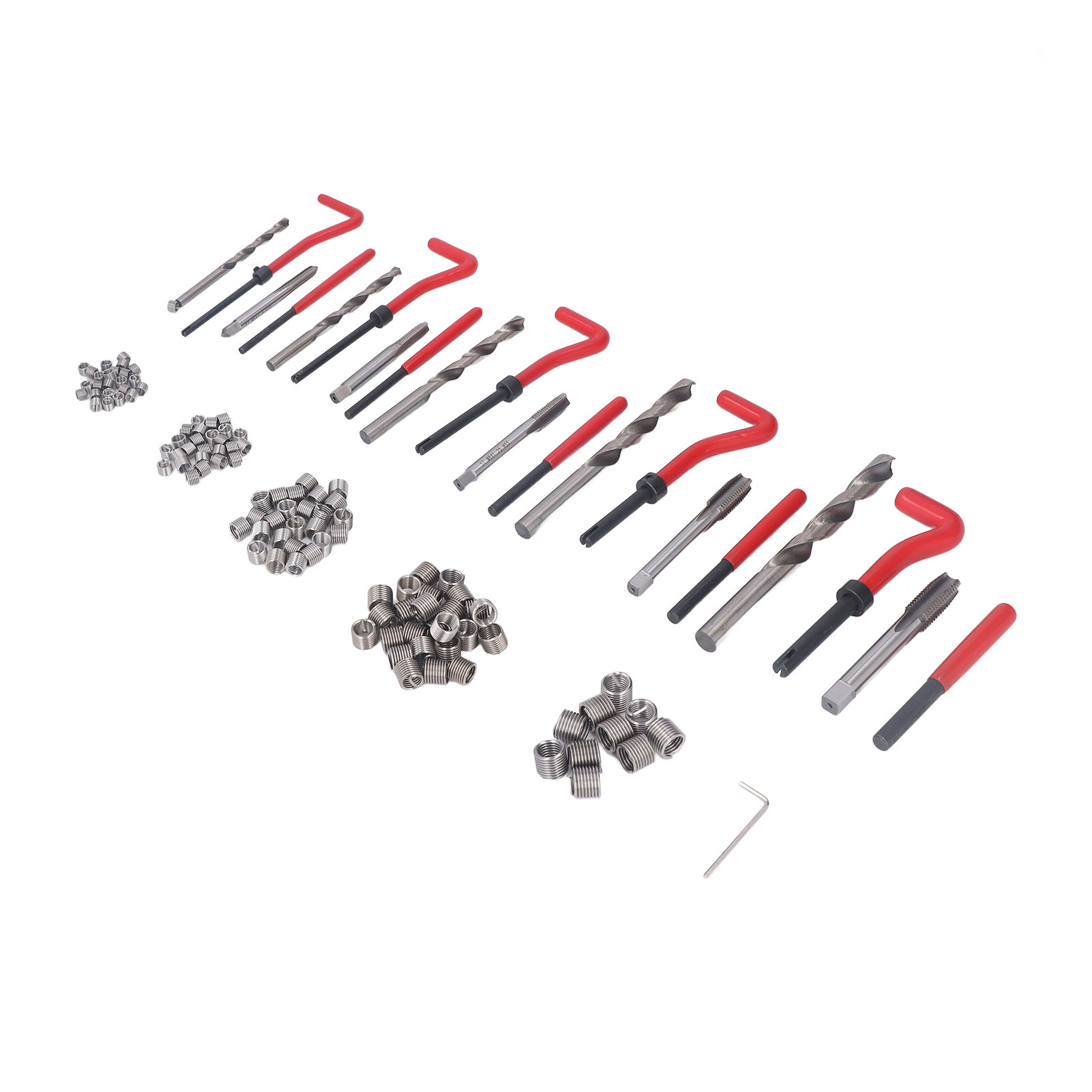 131-teiliges Gewindereparaturset, Metrische Gewindebohrer, Gewindeeinsätze M5, M6, M8, M10, M12, Bohrer Für Maschinen Und Anlagen
