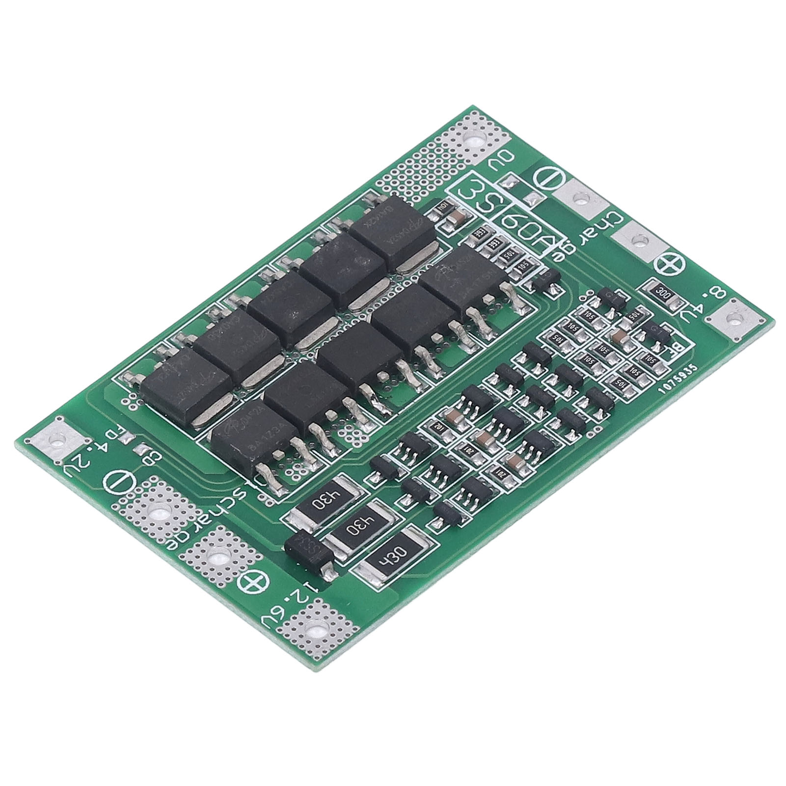 3s 60a 12,6v Bms-schutzmodul Für Lithiumbatterien, Lade-/entladeausgleichsplatine Mit Integriertem Schutz, 1-teiliges Paket