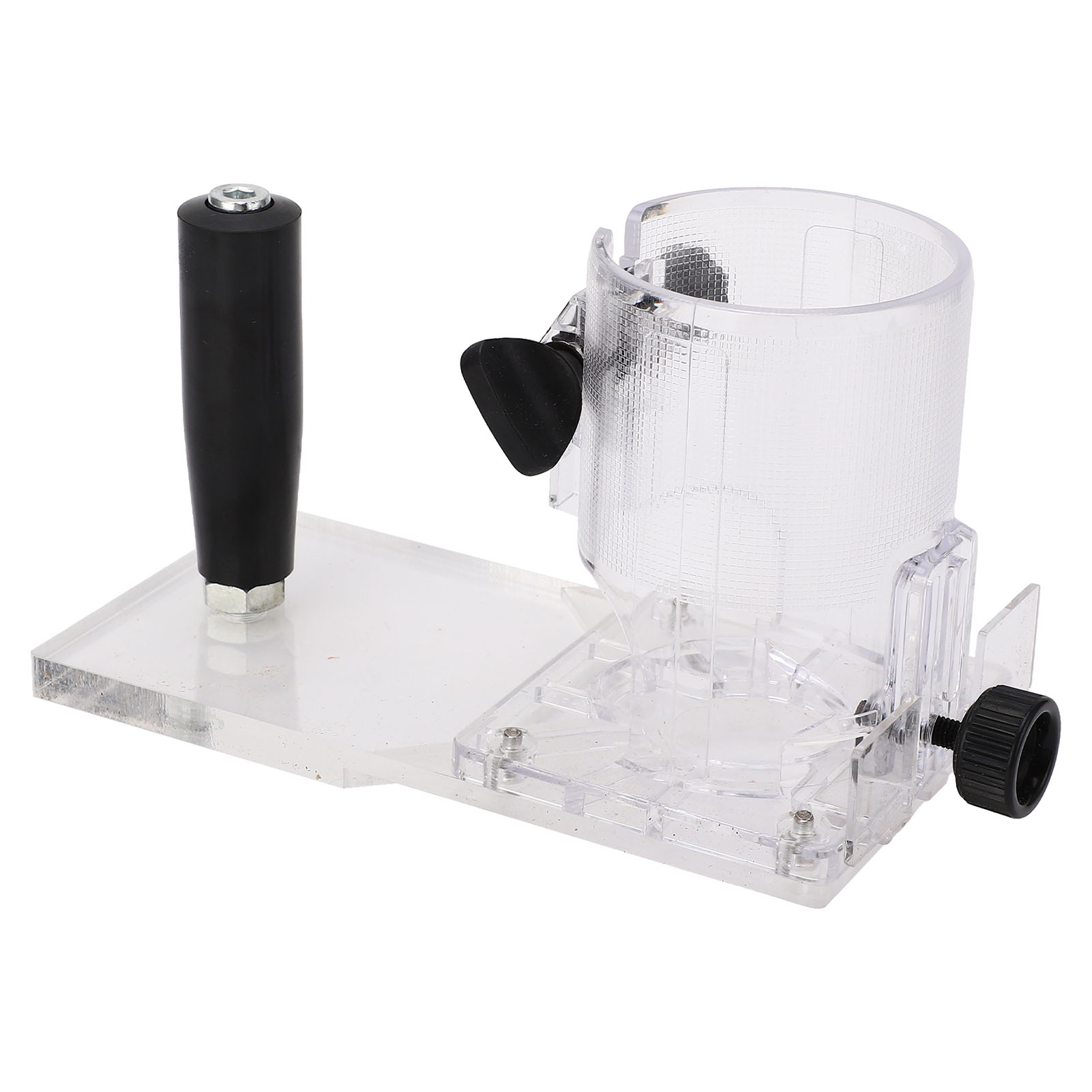 Transparente Schutzhaube Für Elektrowerkzeuge Aus Robustem Kunststoff, Oberfräsenbasis Für Holzbearbeitung, Verschleißschutz, Sicherheitszubehör.