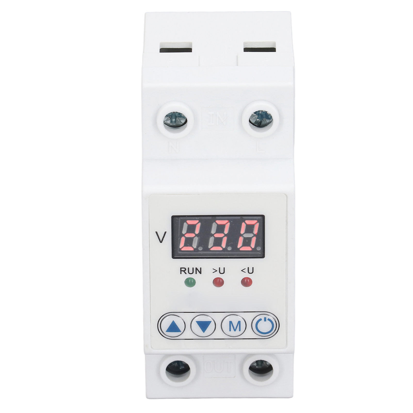 Automatischer Spannungsschutzschalter Mit Led 230v Ac 63a, Intelligenter Überspannungs- Und Unterspannungsregler, Einstellbare Schutzvorrichtung Mit Automatischer Rückstellung.