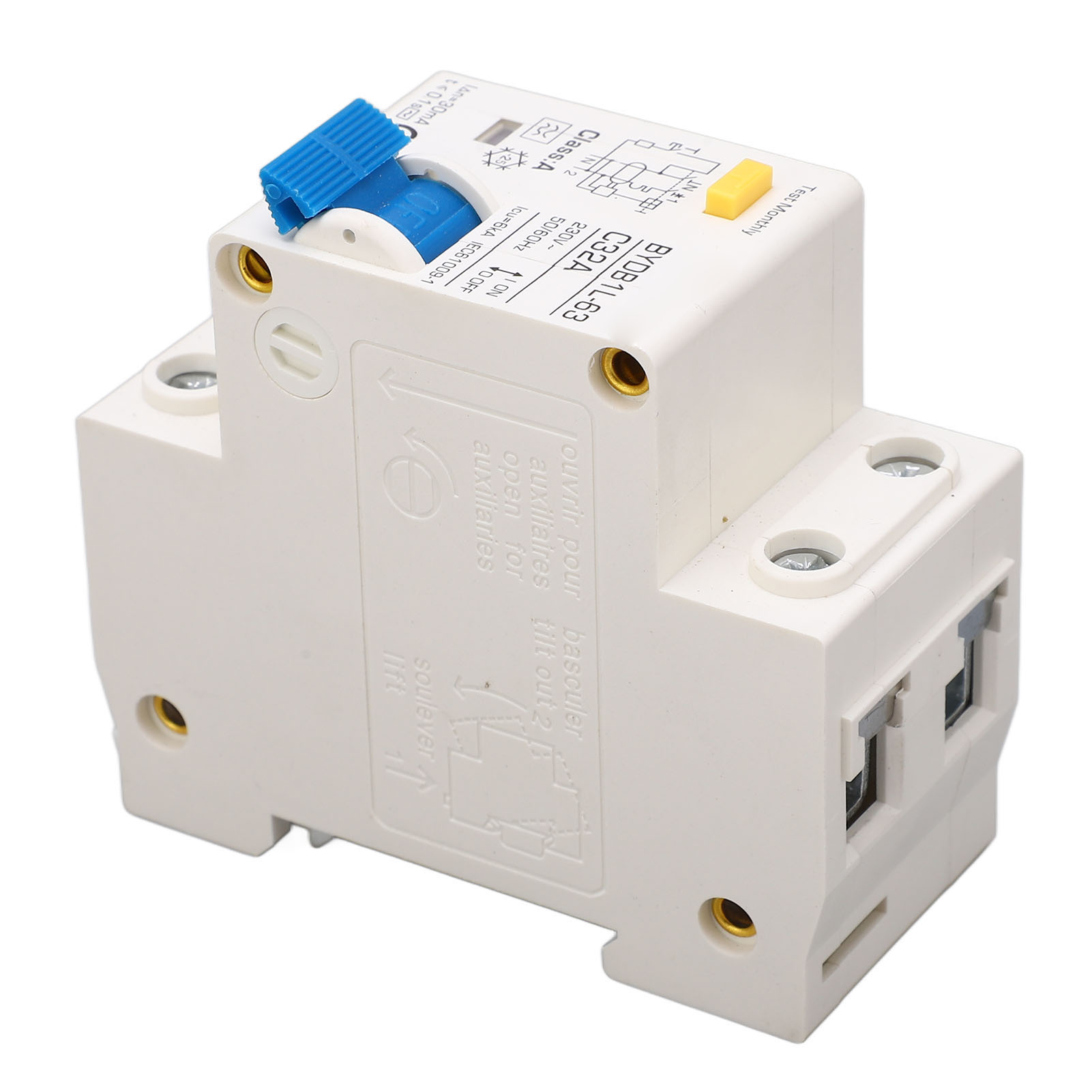 Fehlerstromschutzschalter 1p+n 32a 30ma 6ka, Modularer Automatischer Schalter Typ A, Erdschlussschutz, Din-schiene, 230v, 1 Stück
