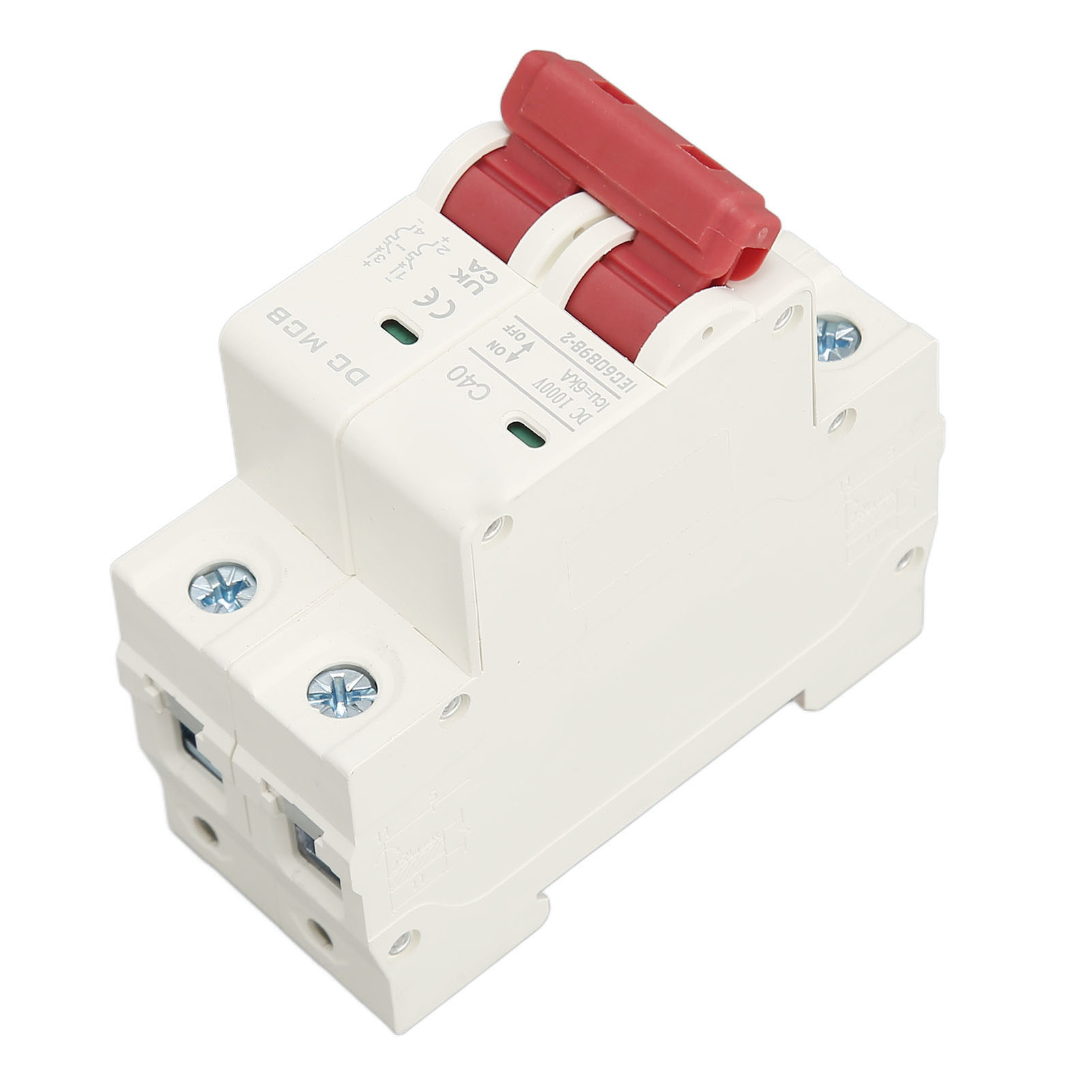 Miniatur-2p-gleichstrom-leistungsschalter Dz47s 63z 1000v, 6000a Abschaltvermögen, Schutz Für Solarstromkreise