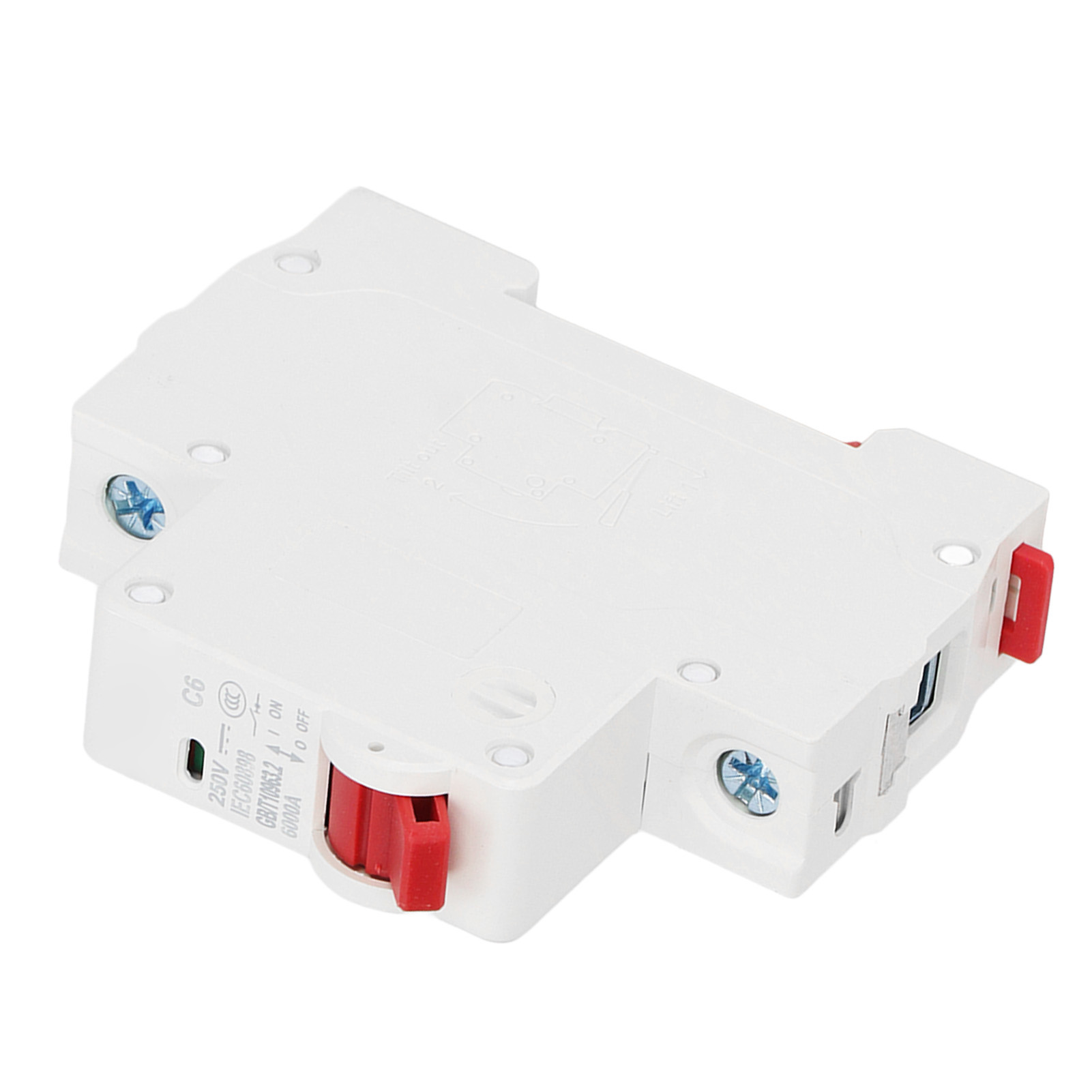 1-poliger Leitungsschutzschalter (mcb) 250 V Dc, 6 A, Din-schienen-schutzschalter, 6000 A Schaltleistung