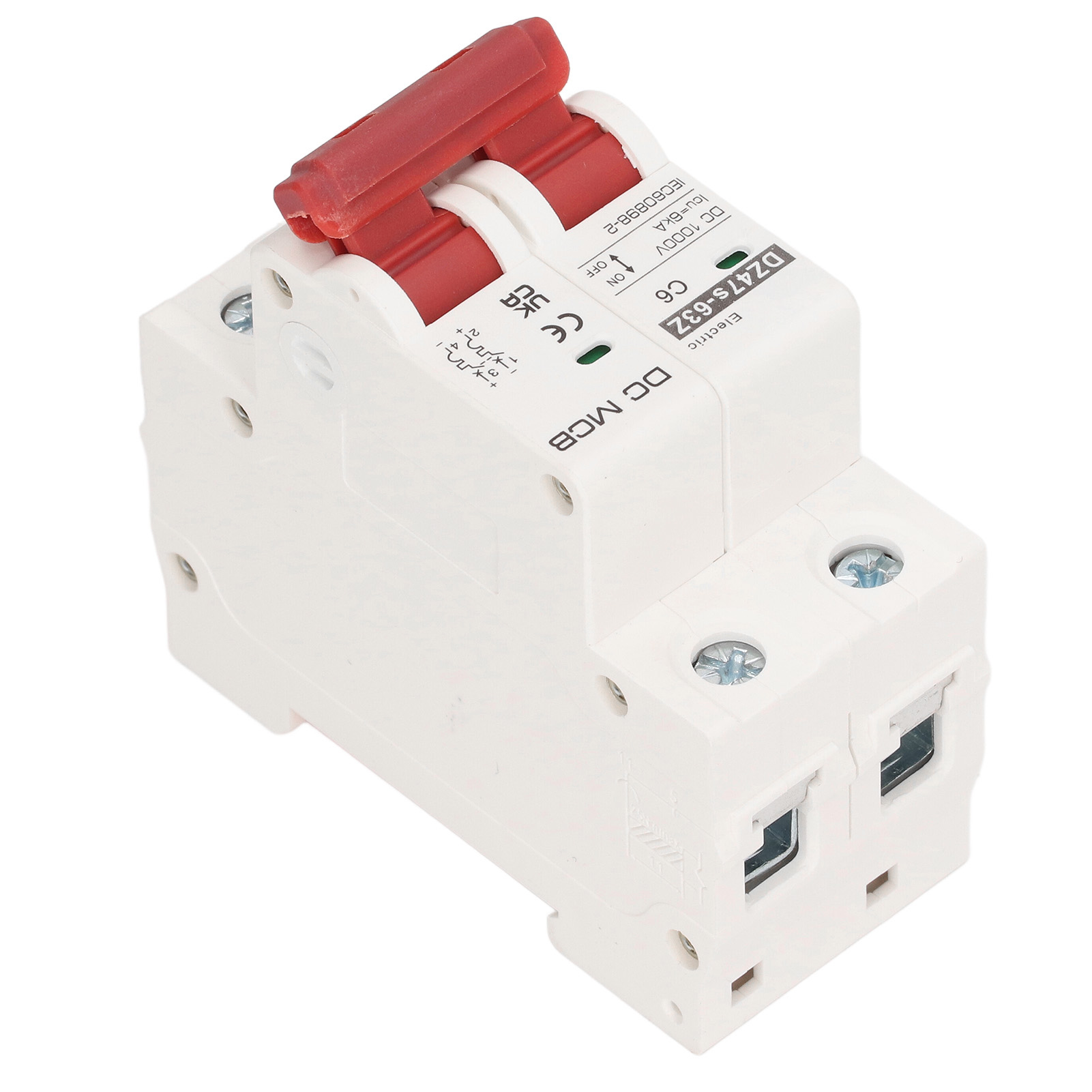 Miniatur-2p-6a-leistungsschalter, 6000a Schaltvermögen, 1000v Dc Für Photovoltaik-solaranlagen, Zuverlässiger Schutz.