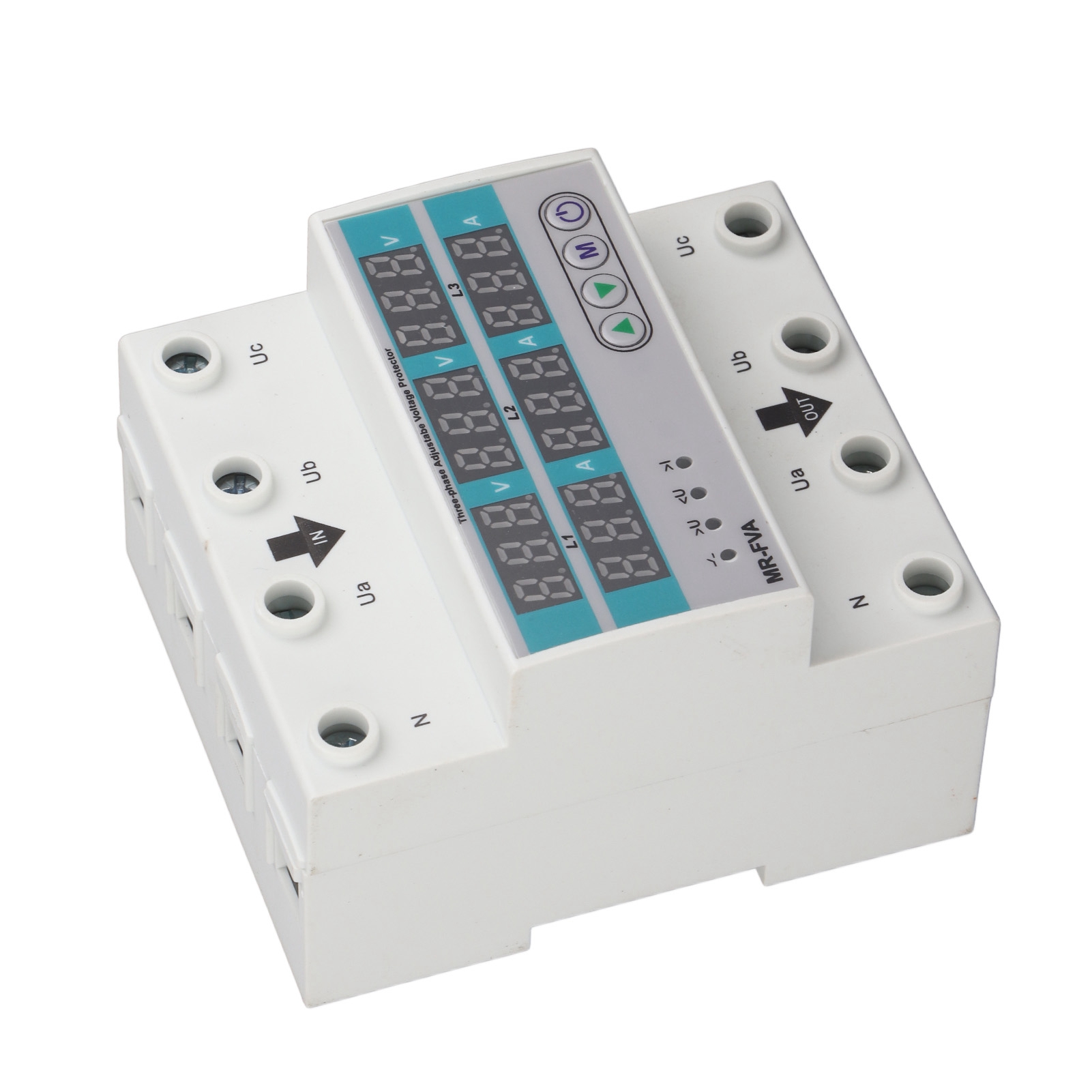 Einstellbarer 100a Drehstrom-220v-spannungsschutzschalter, Automatisches Rückstellgerät Für Über-/unterspannung Im Haushalt, Sicherheitsleistungsschalter.