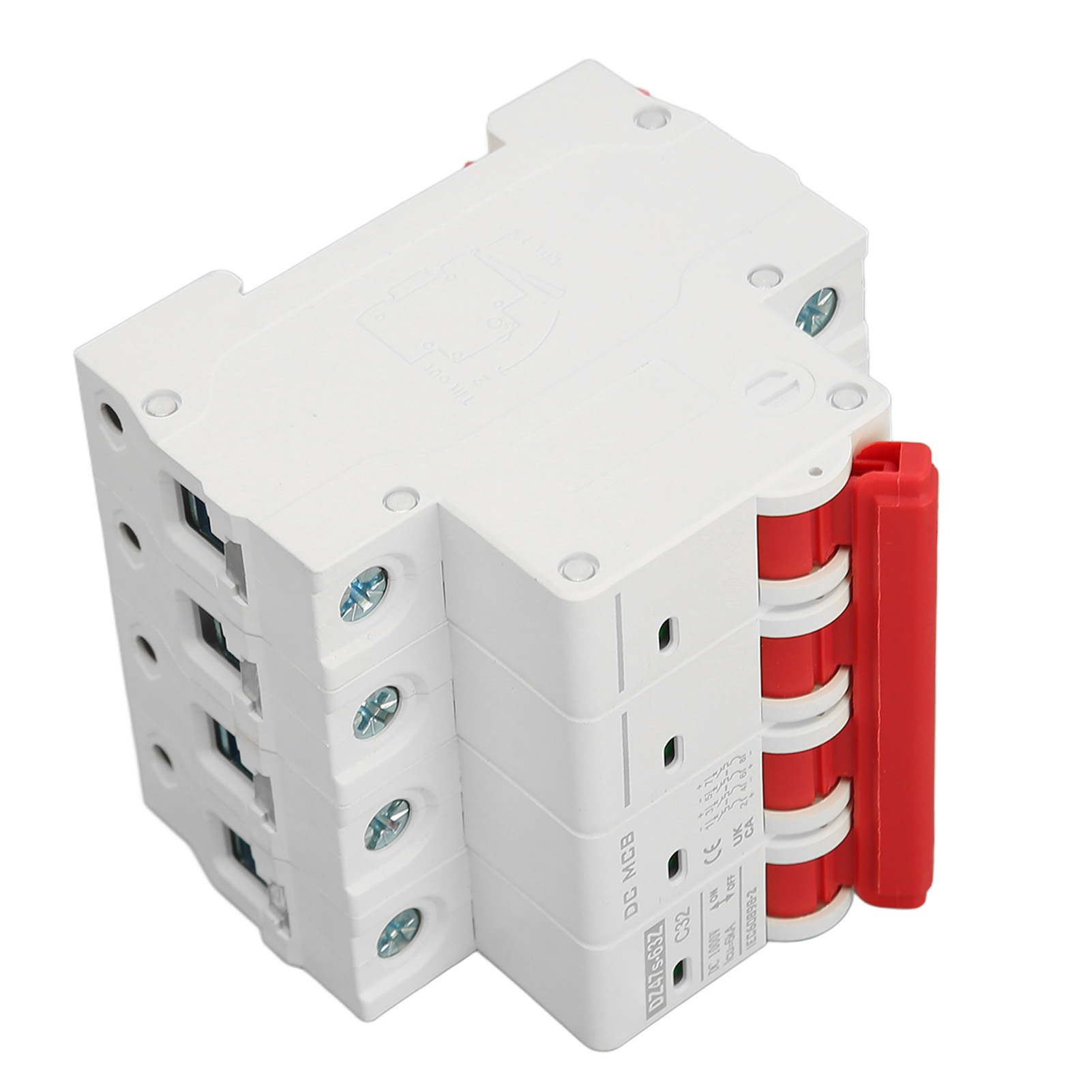 Miniatur-4p-32a-1000v-gleichstrom-leistungsschalter, Elektromagnetisches System, Schnelle Auslösung, Erhöhte Sicherheit, Photovoltaik-schutz Für Solarmodule