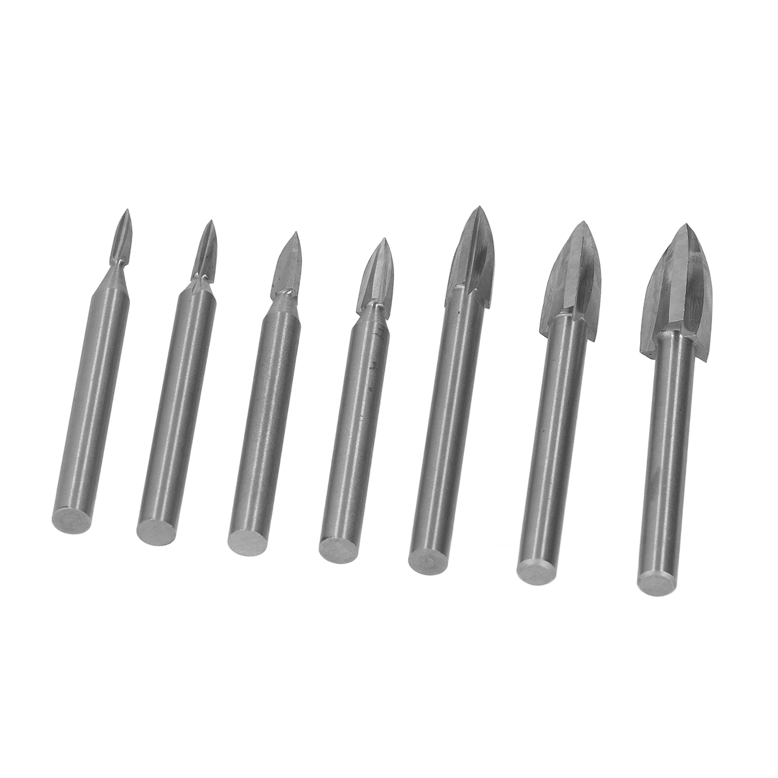 Set Mit 7 6-mm-hss-gravierbits Aus Hochgeschwindigkeitsstahl Für Holz, Holzbearbeitungswerkzeug, Hochgeschwindigkeits-hartmetallbohrer