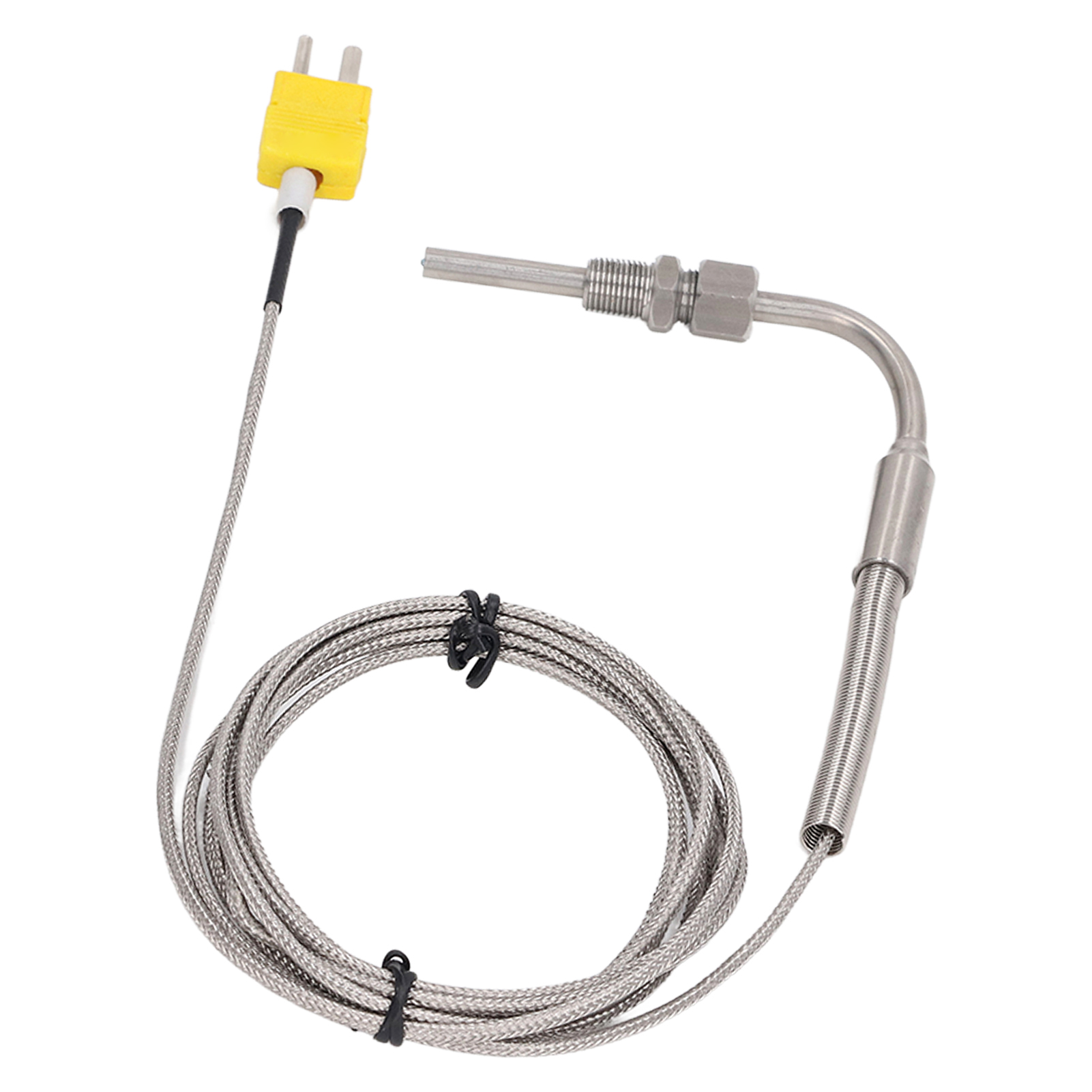 Thermoelement Typ K 0-600°c, 5x80mm Sonde Mit 1/8 Zoll Npt-gewinde, 2m Kabel, Stecker Für Industrielle Temperaturmessung.