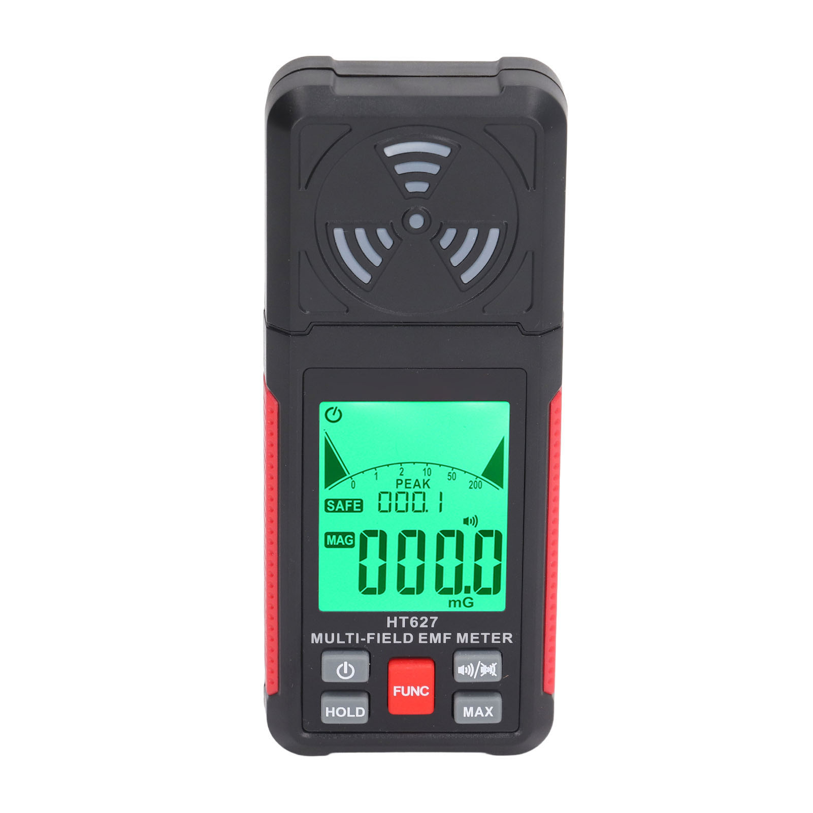 Emf-detektor Für Elektromagnetische Strahlung Mit Datenhaltefunktion, Akustischem Und Optischem Alarm, Tragbares Magnetfeldmessgerät