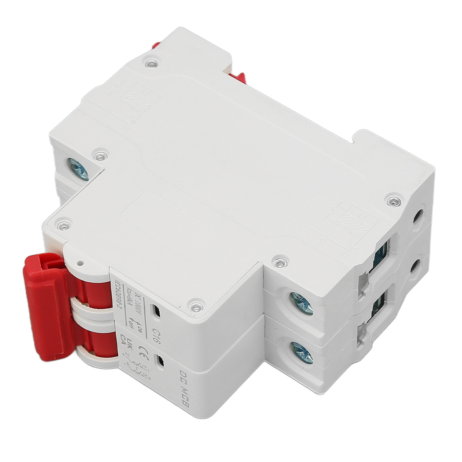 Miniatur-gleichstrom-leistungsschalter 2p 16a 1000v, 6000a Abschaltvermögen, Überlastschutz, Kompakter Leistungsschalter Für Elektrische Anlagen