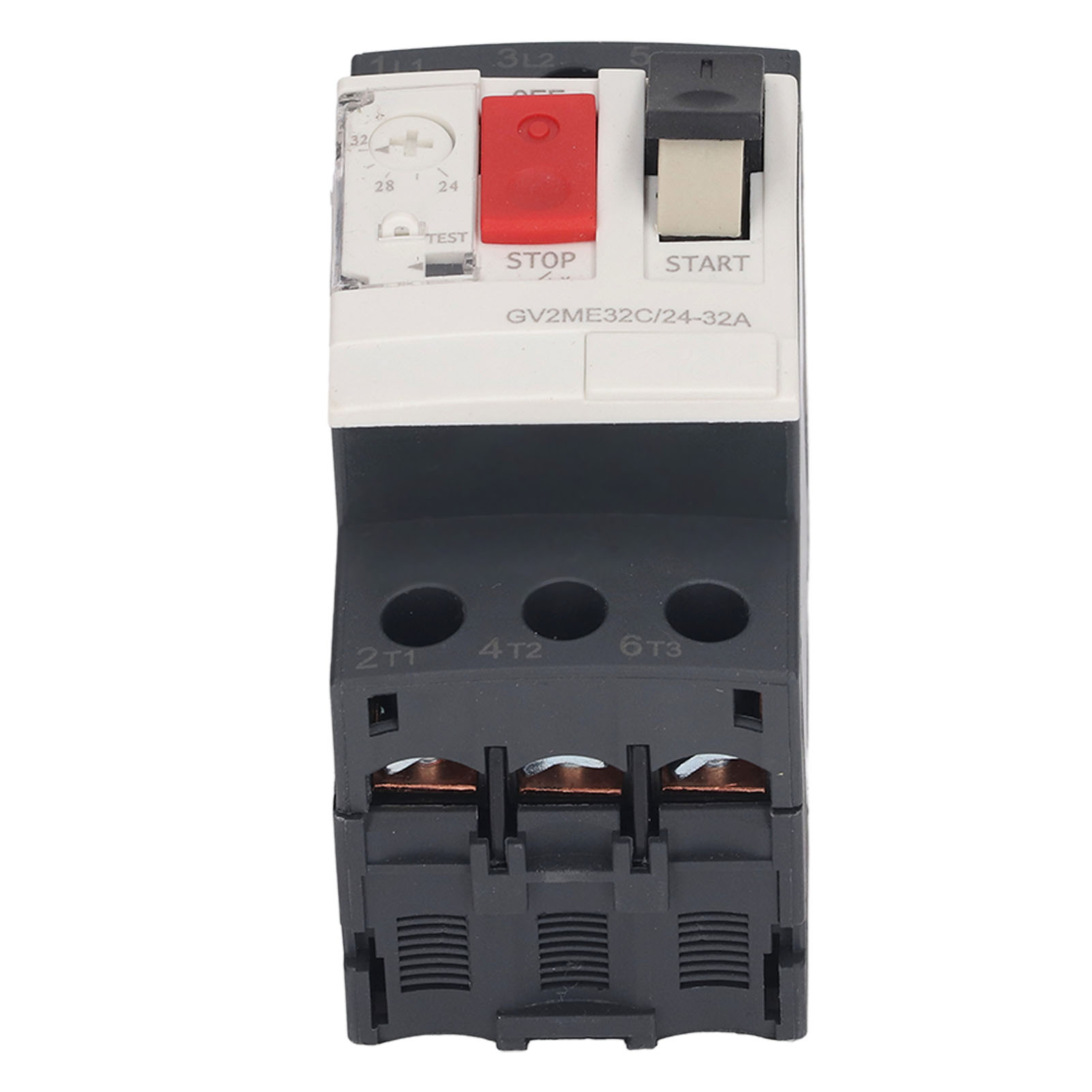 3-poliger Motorschutzschalter Mit Überlastschutz, Handstartknopf, Ac 690 V, Gv2-me32c, 24–32 A