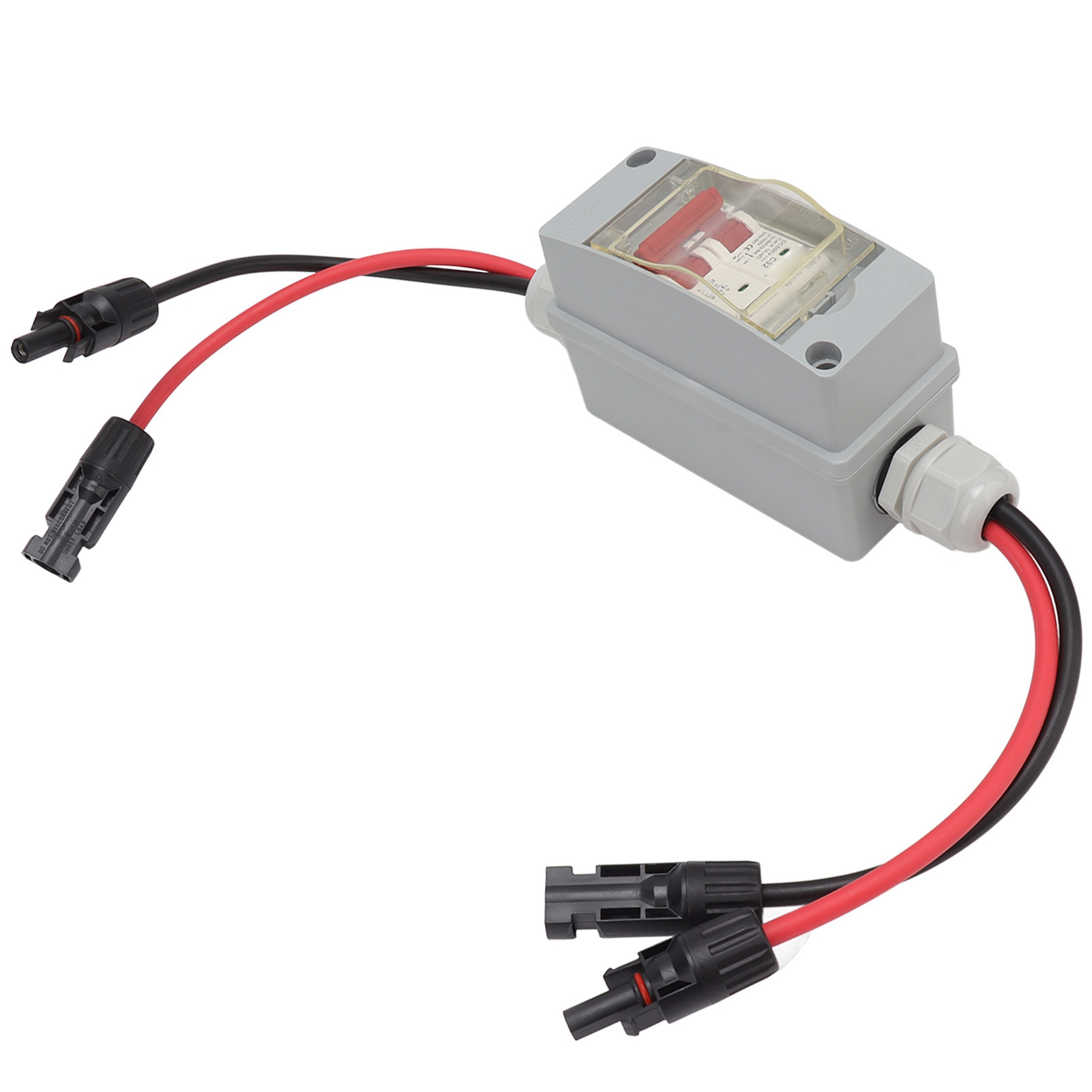 Modularer 2-poliger Dc-leistungsschalter 500 V 32 A, Wasserdichter Trennschalter Ip65 Mit Verteilerkasten, Kabeln Und Pv-solaranschlüssen Im Lieferumfang Enthalten