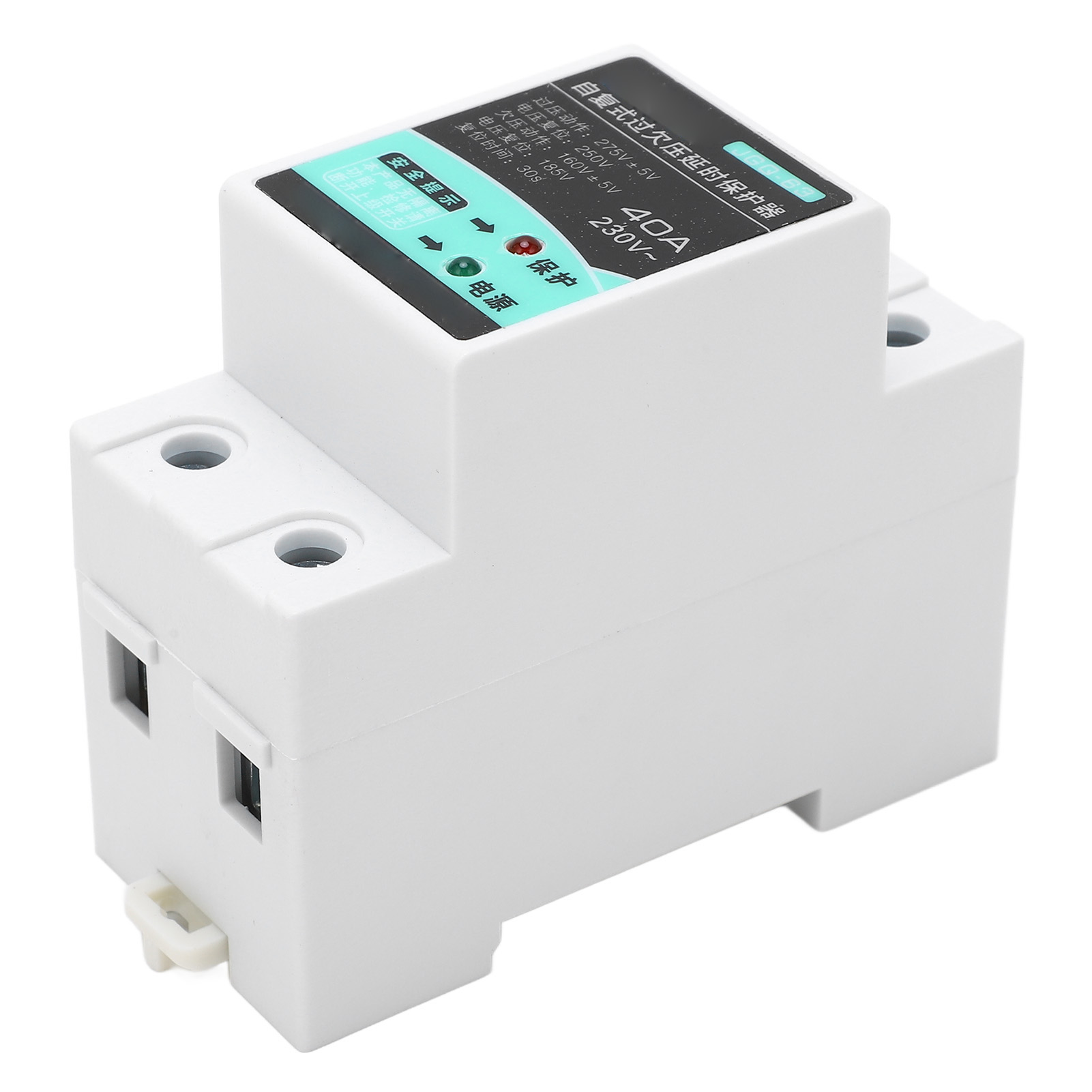 230v 40a Über-/unterspannungsschutzrelais, Automatische Rückstellung, Din-schienenmontage, Mit Kontrollleuchte