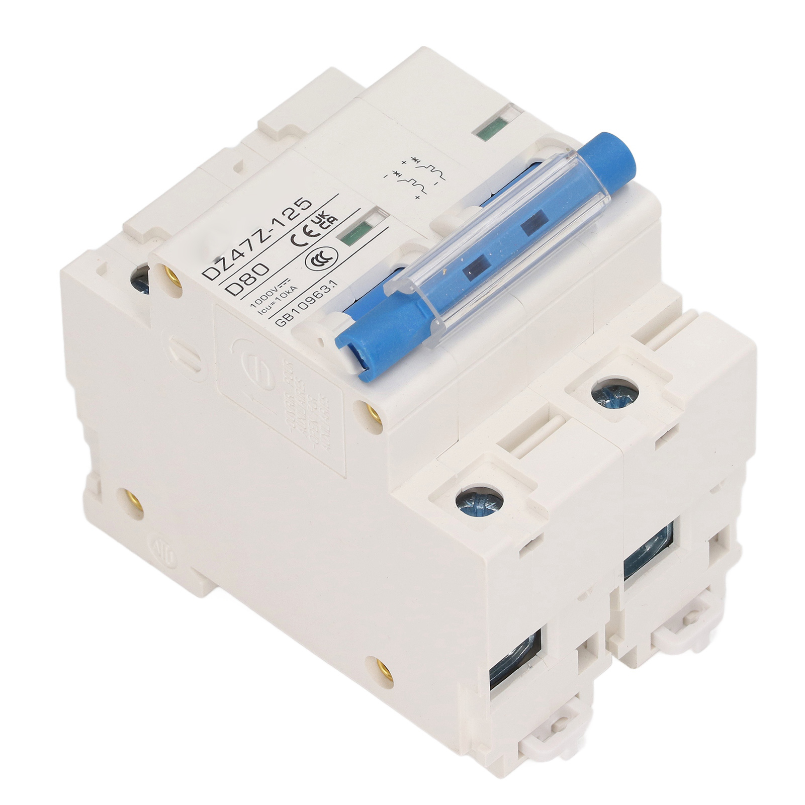 Mini-2p-leistungsschalter 80a Dc1000v 10ka Abschaltvermögen Für Photovoltaik-solaranlagen, Kompakter Blauer Schalter