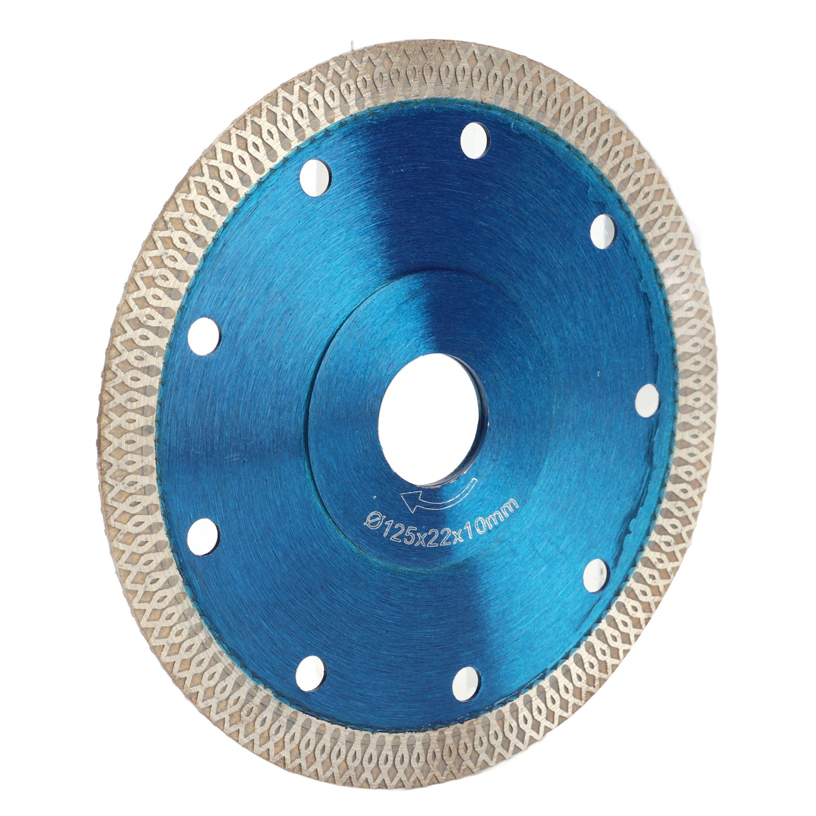 Diamanttrennscheibe 125x22x10mm, Doppeltrennscheibe Für Nass- Und Trockenschnitte An Keramik, Beton Und Marmor, Für Präzises Schneiden, Blaue Schleifscheibe.