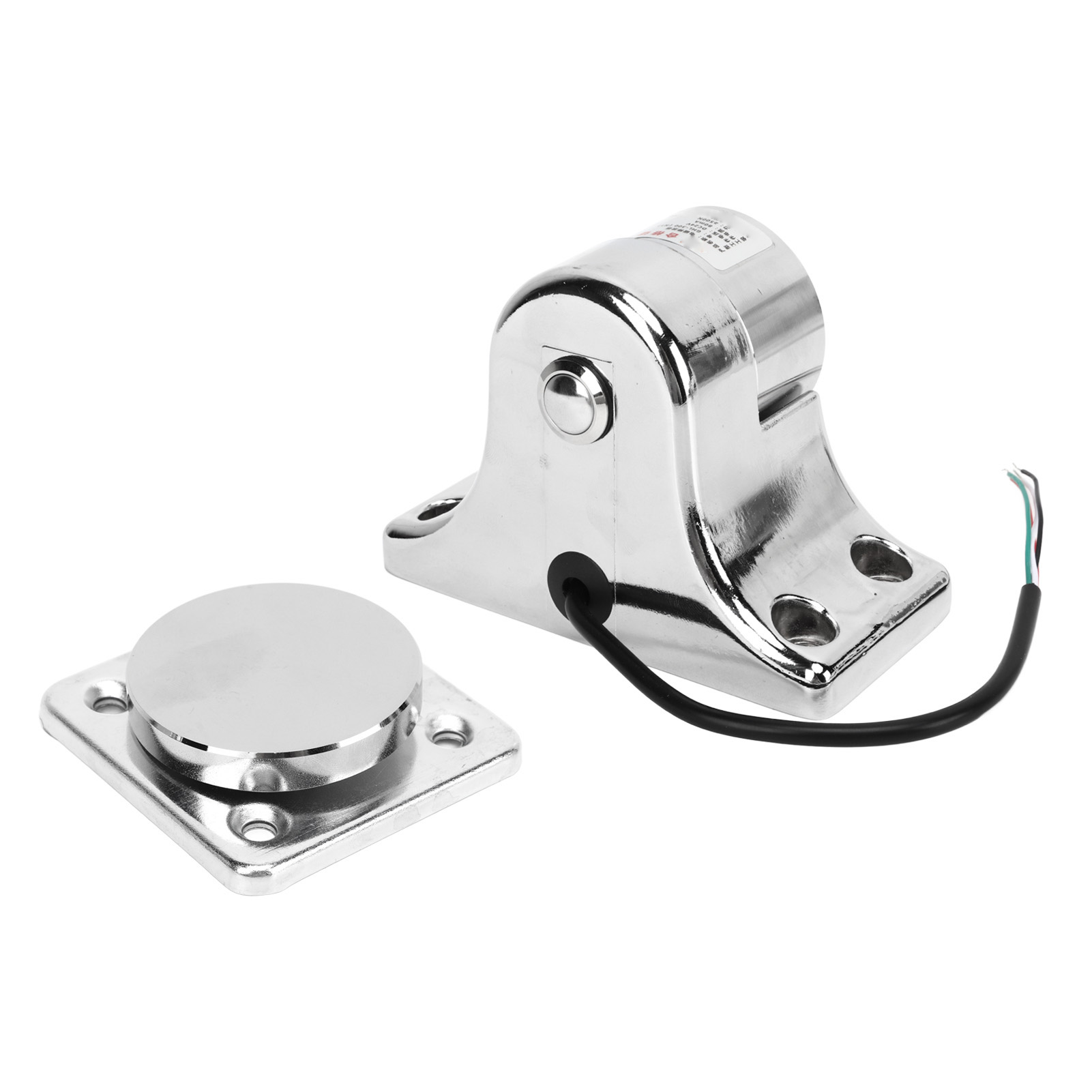 Elektromagnetischer Türhalter Aus Silberfarbener Zinklegierung, 55 Kg, Brandschutztürhalter, Sicherheitsbodenstopper