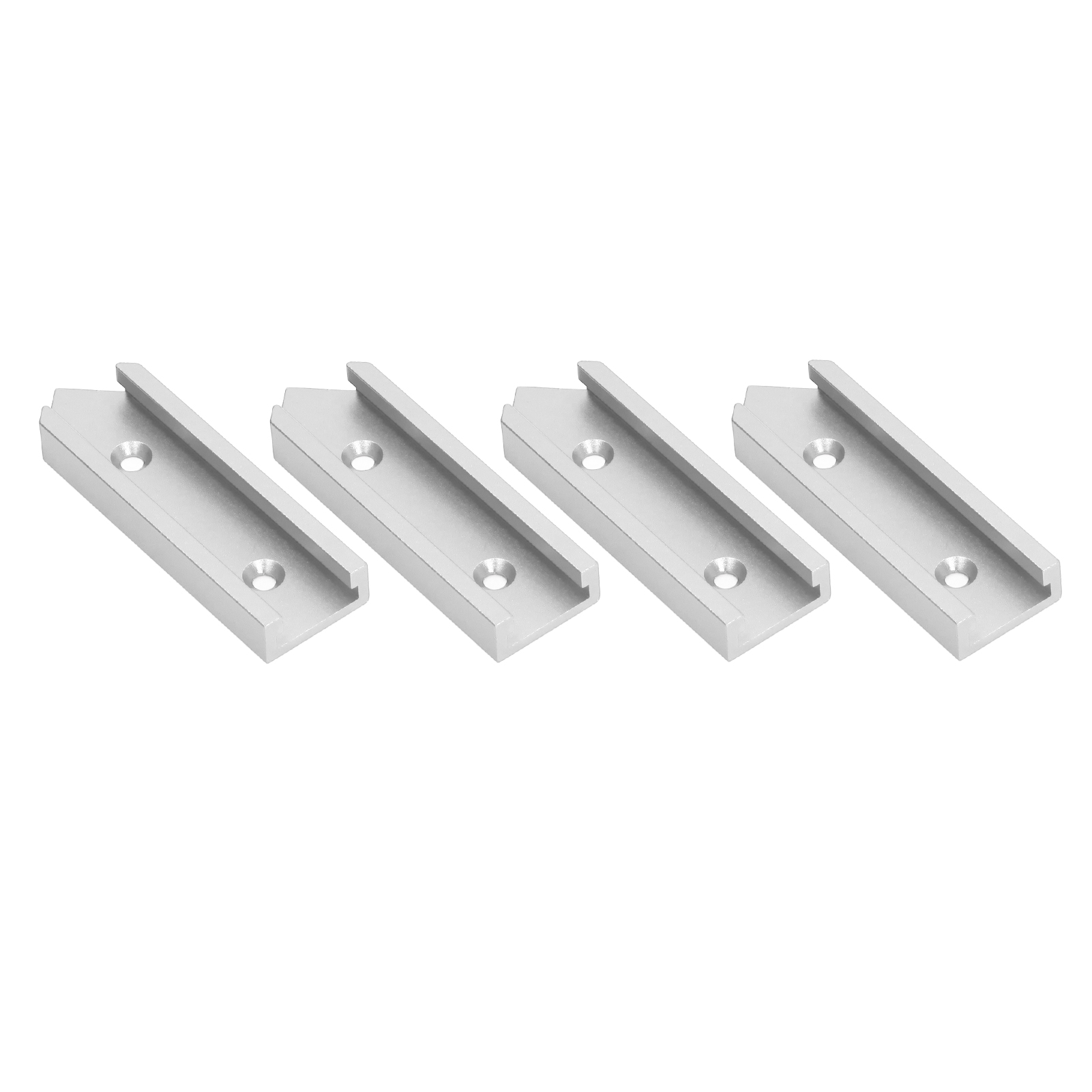 Aluminium-t-schienenverbinder, 100 Mm X 30 Mm, 4er-set, Universell, Für Holzverbindungen, Silber