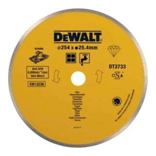 Zubehör - Fliesensägeblatt 254x1,6 mm DT3733 - Dewalt