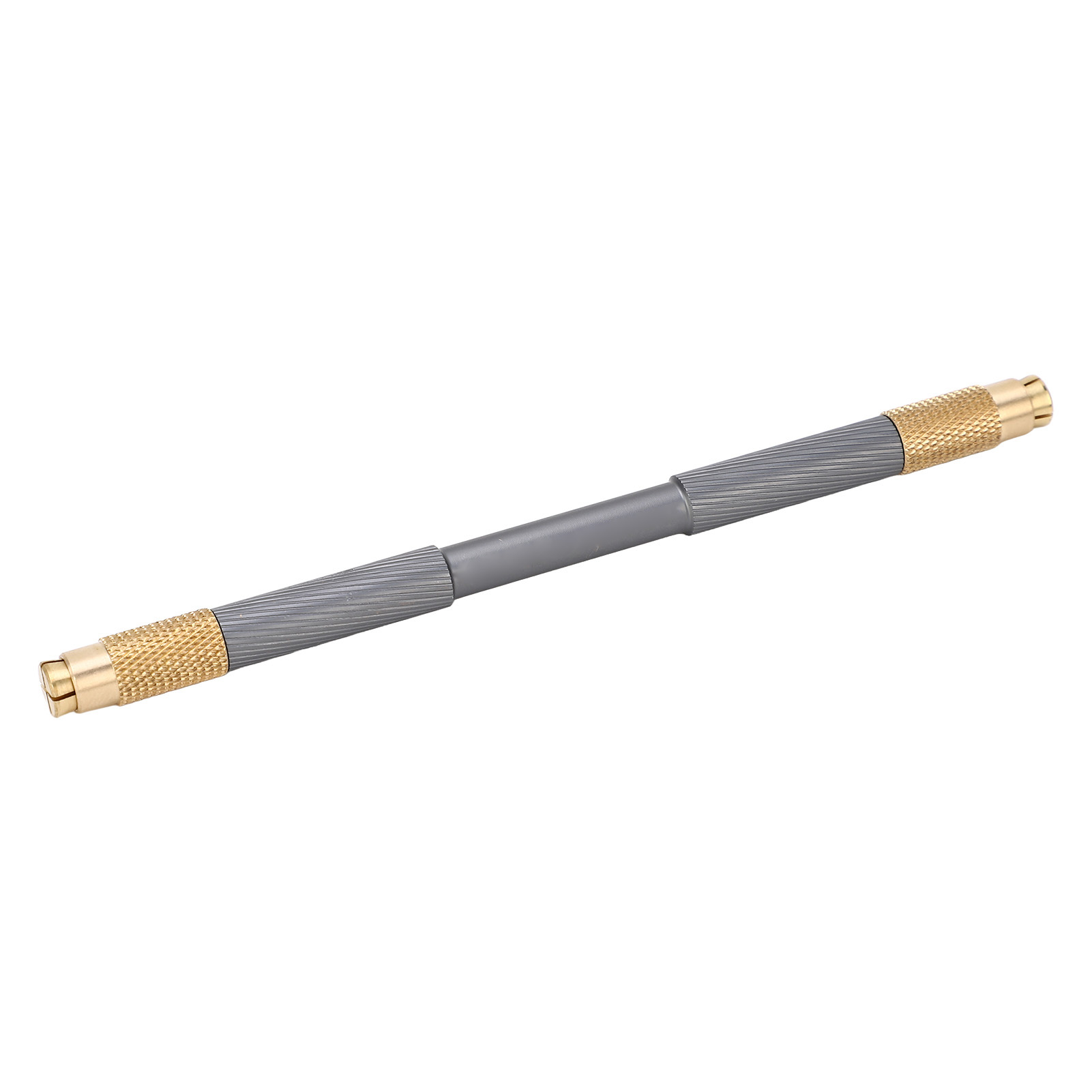 Universeller Schabergriff Aus Aluminiumlegierung, Rutschfest, Ergonomischer Doppelkopf Mit Messingverriegelung, Grau