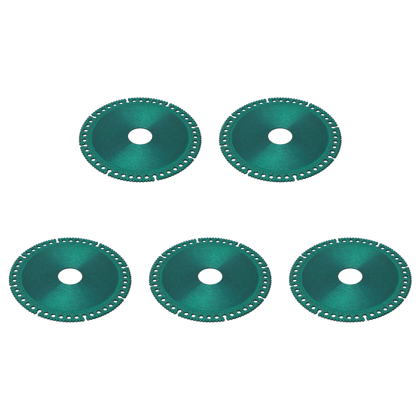 5-teiliges Multifunktions-trennscheiben-set, Sägeblatt Ø 100 Mm, Bohrung 20 Mm, Winkelschleifer, Glasschneider, Grün