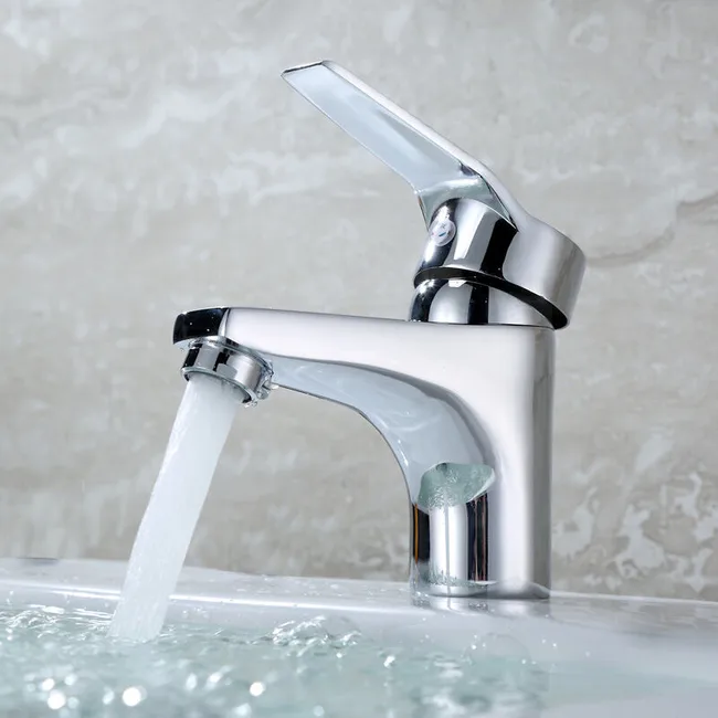 Mitigeur De Lavabo Robinet D'Eau Chaude Et Froide Monotrou