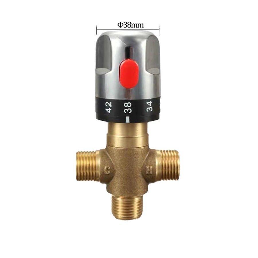 Valvola Miscelatrice Termostatica - Controllo Termostato Bacino Tubo Temperatura Acqua Ottone