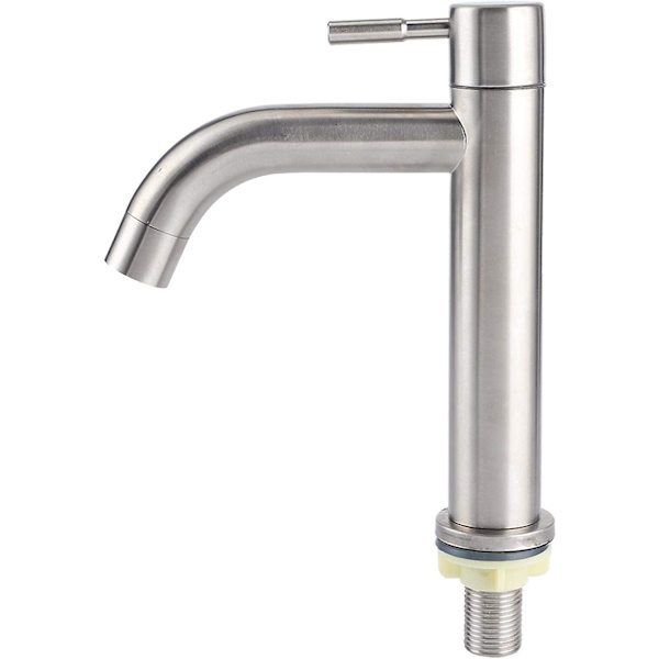 Poignée De Robinet D'Eau Simple En Acier Inoxydable Brossé, Clé À Robinet, Accessoires De Salle De Bain Pour La Maison Et La Cuisine (robinet Cylindrique Simple).