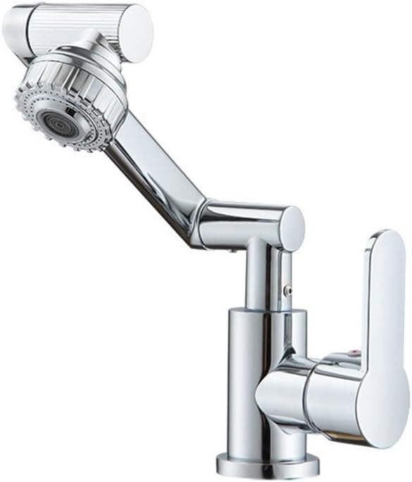 Lexible Robinet Cuisine, Robinet Mitigeur Cuisine, Robinet Pivotant Multidirectionnel,mitigeur Evier,argent
