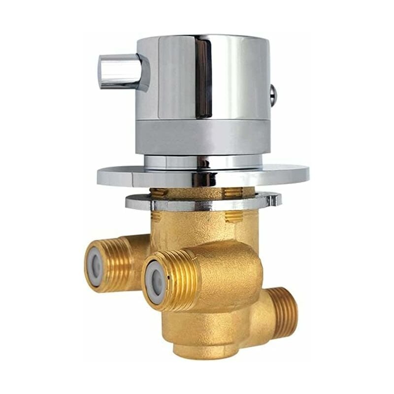Thermostatic Mixer Qttvbtna, Brass, Chrome