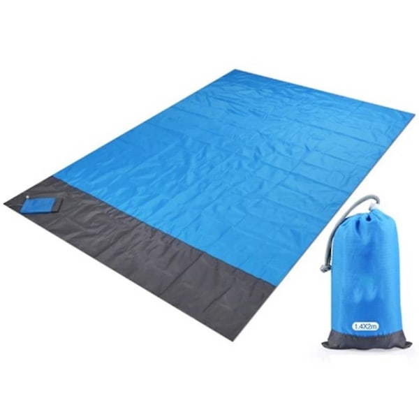 Tapis De Plage Pliable Et Portable Pour L'Extérieur, Imperméable, Pour Pique-nique Et Camping, Vert Armée, 200 X 210 Cm