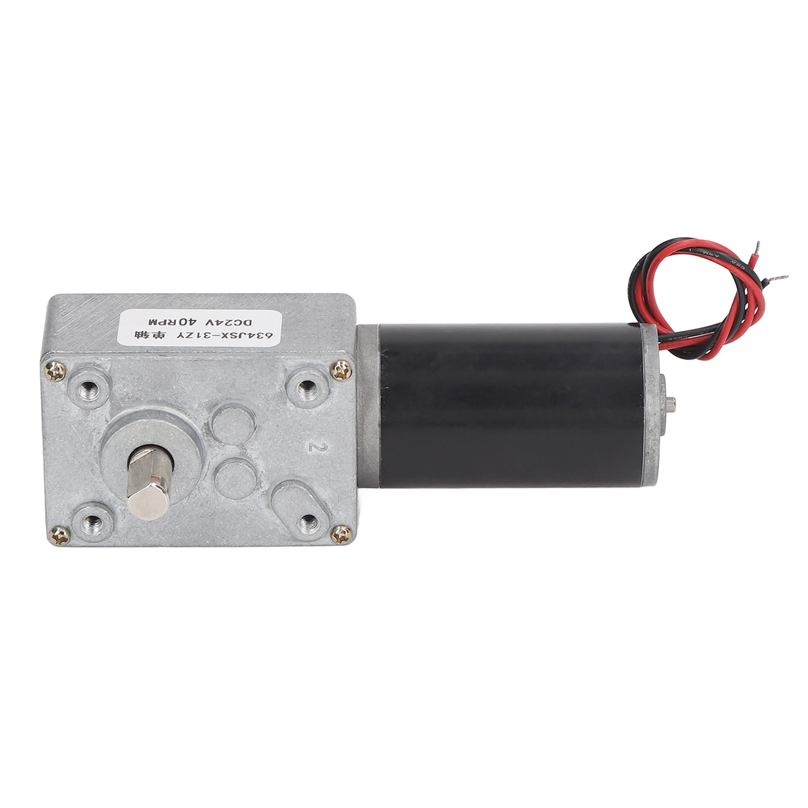 24-v-gleichstrom-schneckengetriebemotor Mit Reversibler, Selbsthemmender Drehzahl, Einwellig, 40 U/min Untersetzungsgetriebe 634jsx 31zy