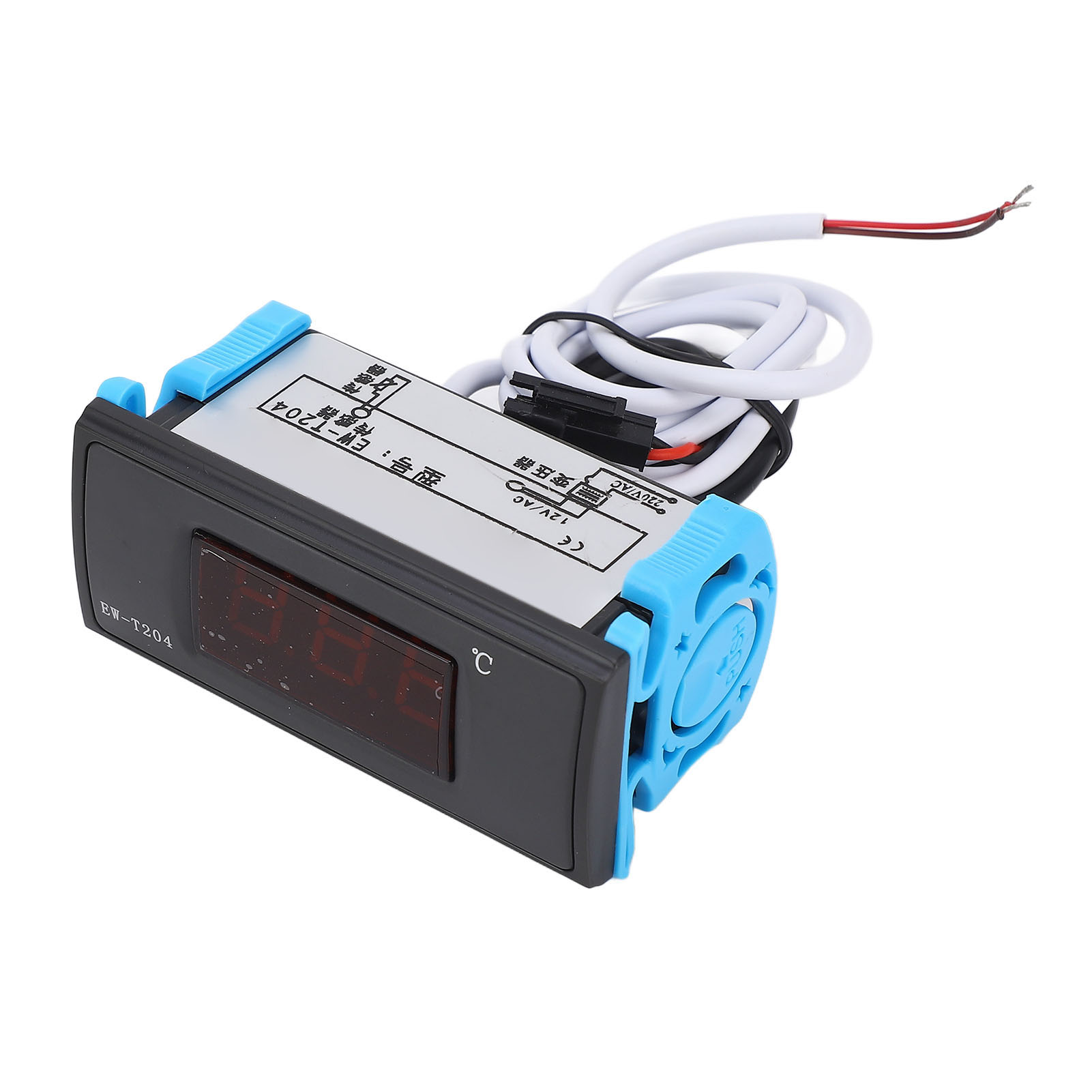 Digitales Thermostat, 0,1 °c Genauigkeit, 0,5 °c Präzision, Temperaturregler Mit Dual-display Und 12-v-wechselstromtransformator