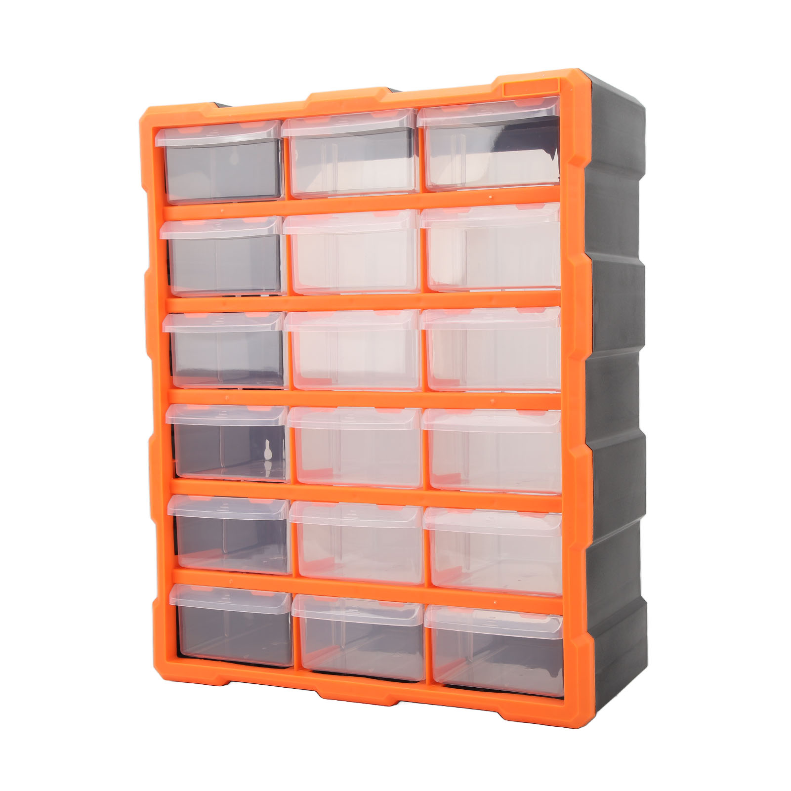 Transparente Wandaufbewahrungsbox Mit 18 Schubladen, Großes Fassungsvermögen, Organizer Für Schrauben Und Elektrische Bauteile, Wandmontage