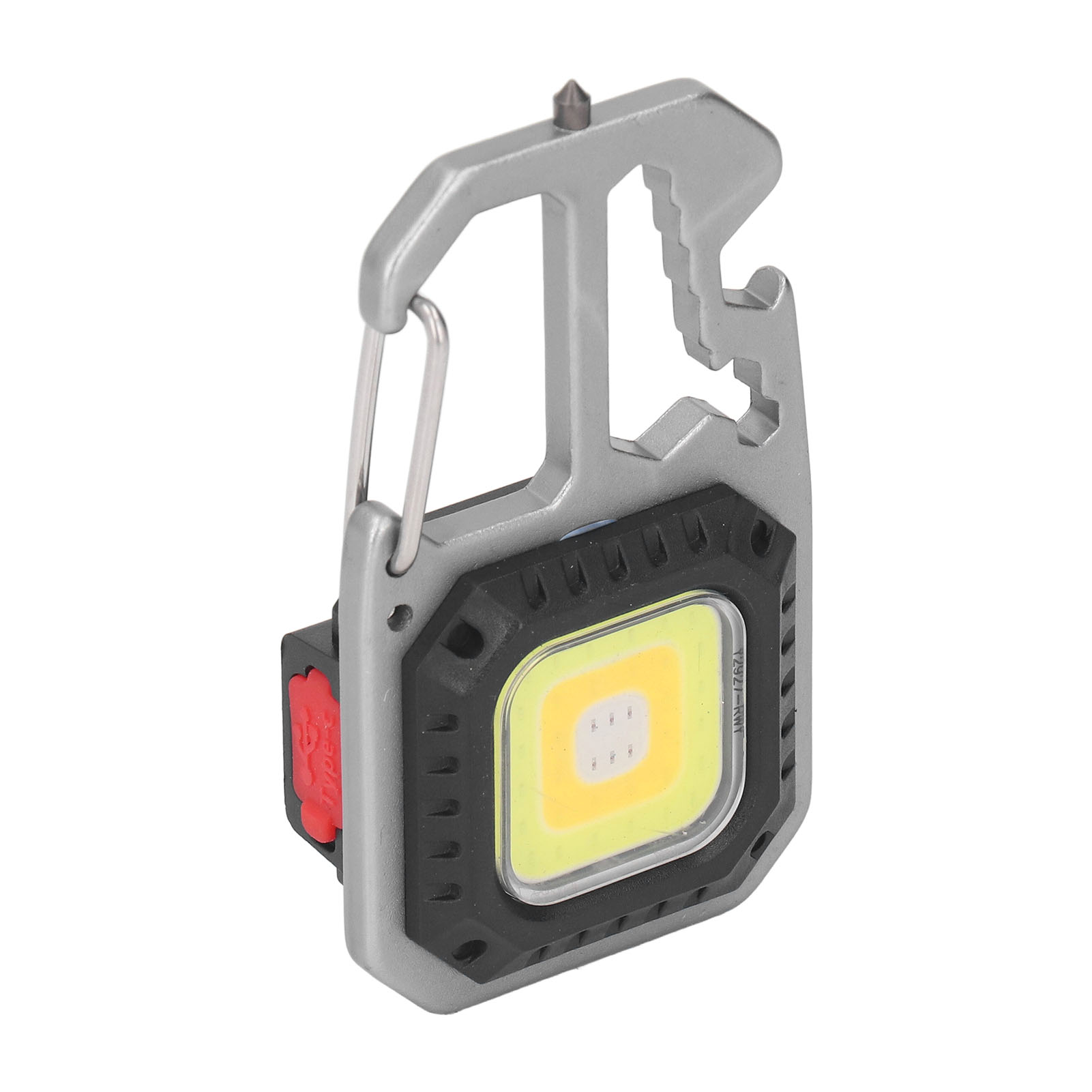 Wiederaufladbare Led-stirnlampe Über Usb, Multifunktionale Tragbare Taschenlampe, Notbeleuchtung Für Camping, Usb-schlüssel, Überlebenswerkzeug, 3 Modi.
