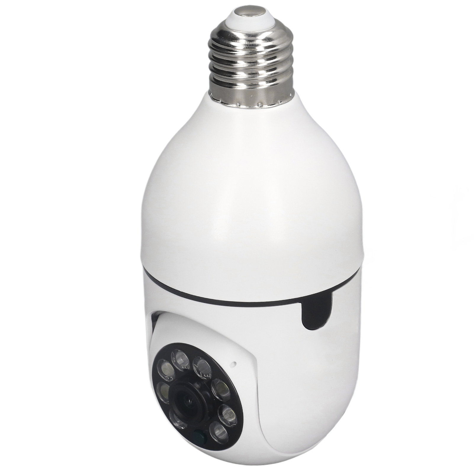 720p Wifi Smart-überwachungskamera, 1mp-sensor, E27-sockel, Verstellbar, Hd-video, 110-240v Drahtlose Sicherheitskamera, Smart-home-kompatibel.