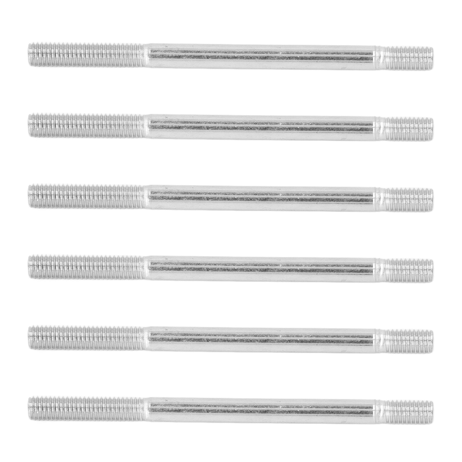 Verschleißfester M6-doppelgewindeanker Aus Kohlenstoffstahl, Packung Mit 30 Verschraubten Stangen 113 Mm (4,4 Zoll) Für Motoren, Hochbelastbare Doppelgewindeschraube.