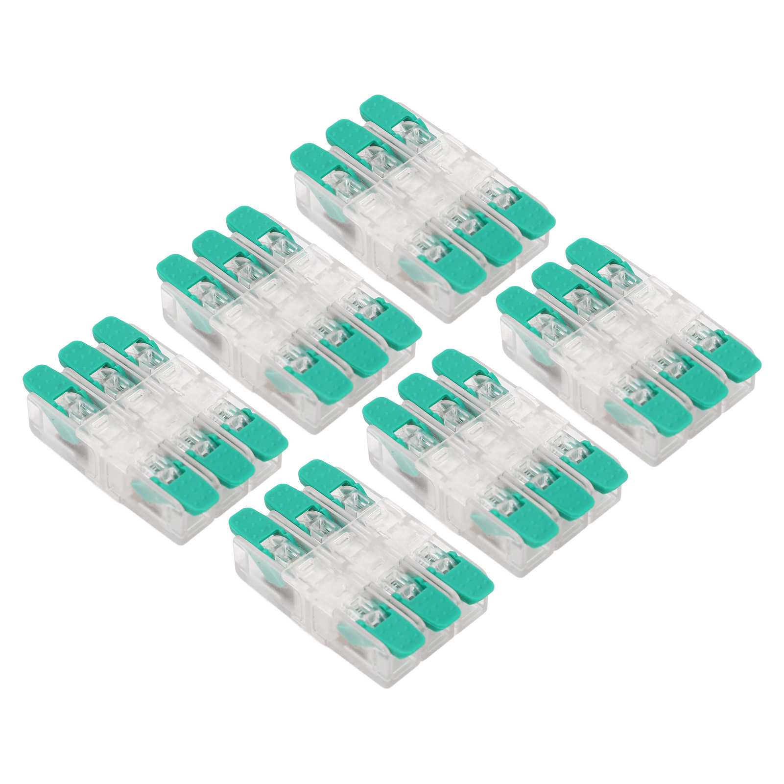 10-teiliger Elektrischer Steckverbinder, 3-eingang 3-ausgang Schnellanschlussklemme, 0,5-6 Mm² Leiterdraht, 41 A 450 V, Kompakter Kabelklemmenblock.
