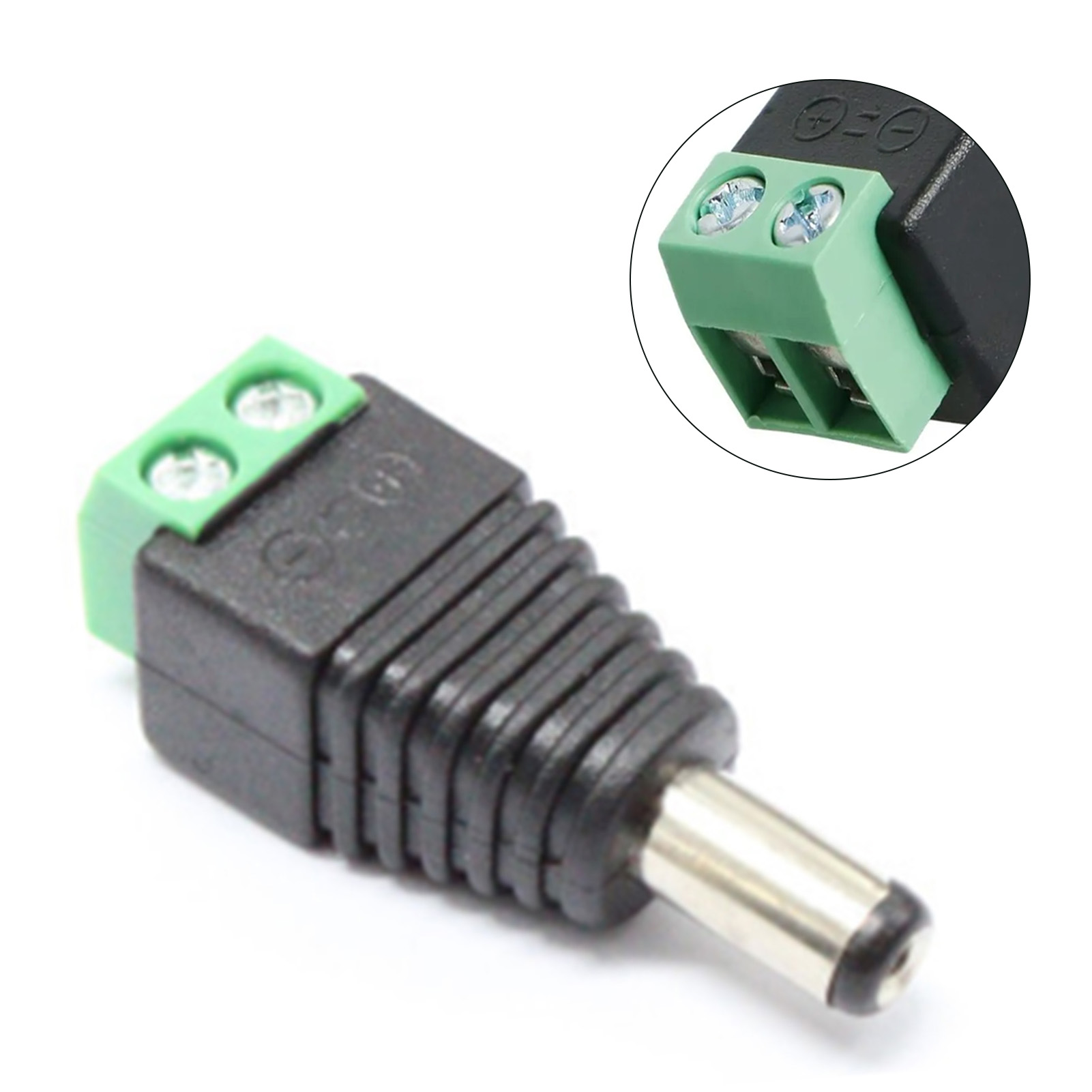 10-teiliger 12-v-dc-2,1-mm-stecker (männlich) Als Strombuchsenadapter Für Überwachungskameras, Videoüberwachung Und Leds