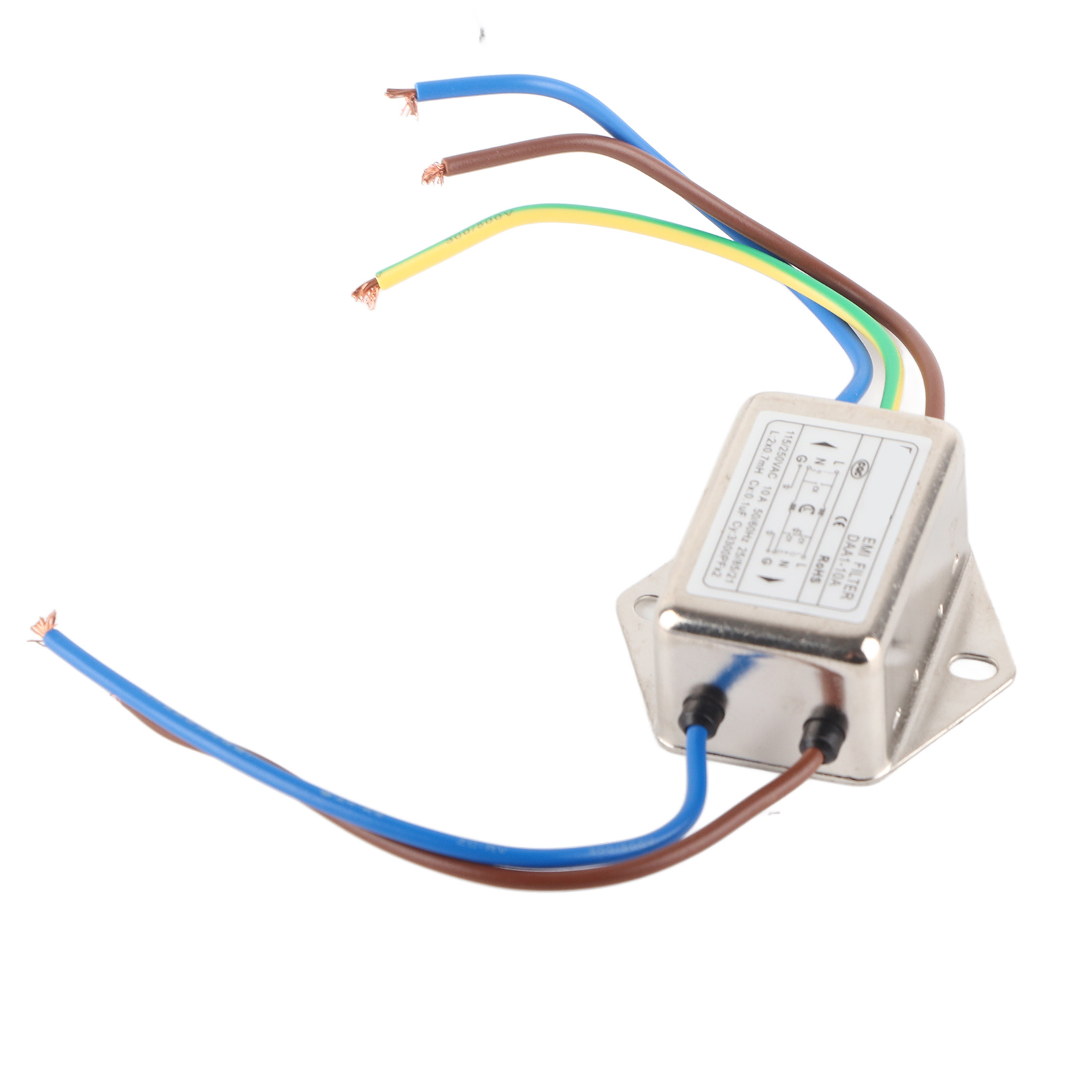 Universeller Einphasiger Emi-netzfilter, Rauschunterdrücker Für Die Industrielle Automatisierung, 115–250 V Ac, Einpoliger Filter