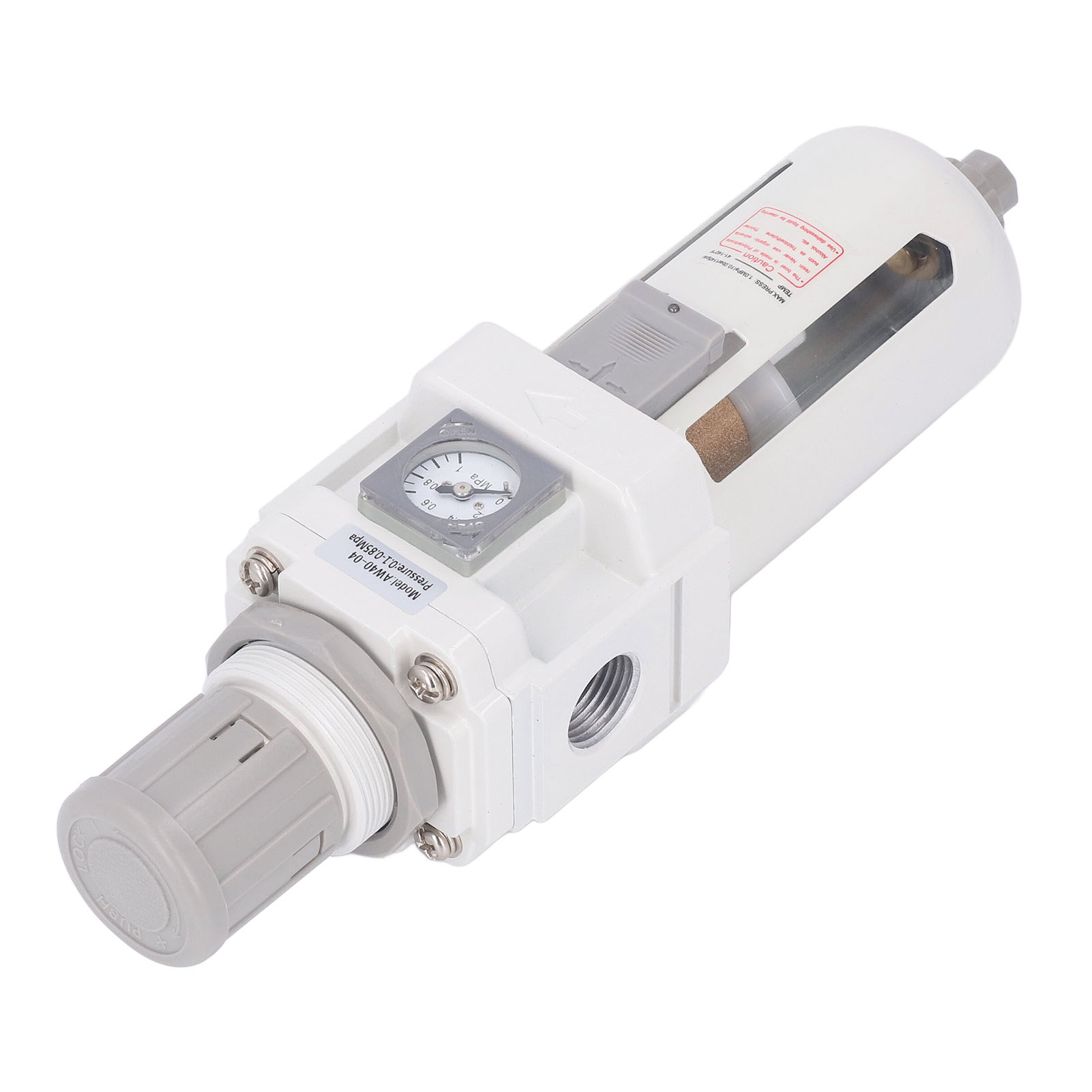 G1/2-zoll-druckreglerfilter Mit Automatischer Entleerung Und Manometer, Druckluftabscheider, Pneumatischer Trockner, Differenzialregelung, Werkstattausrüstung.