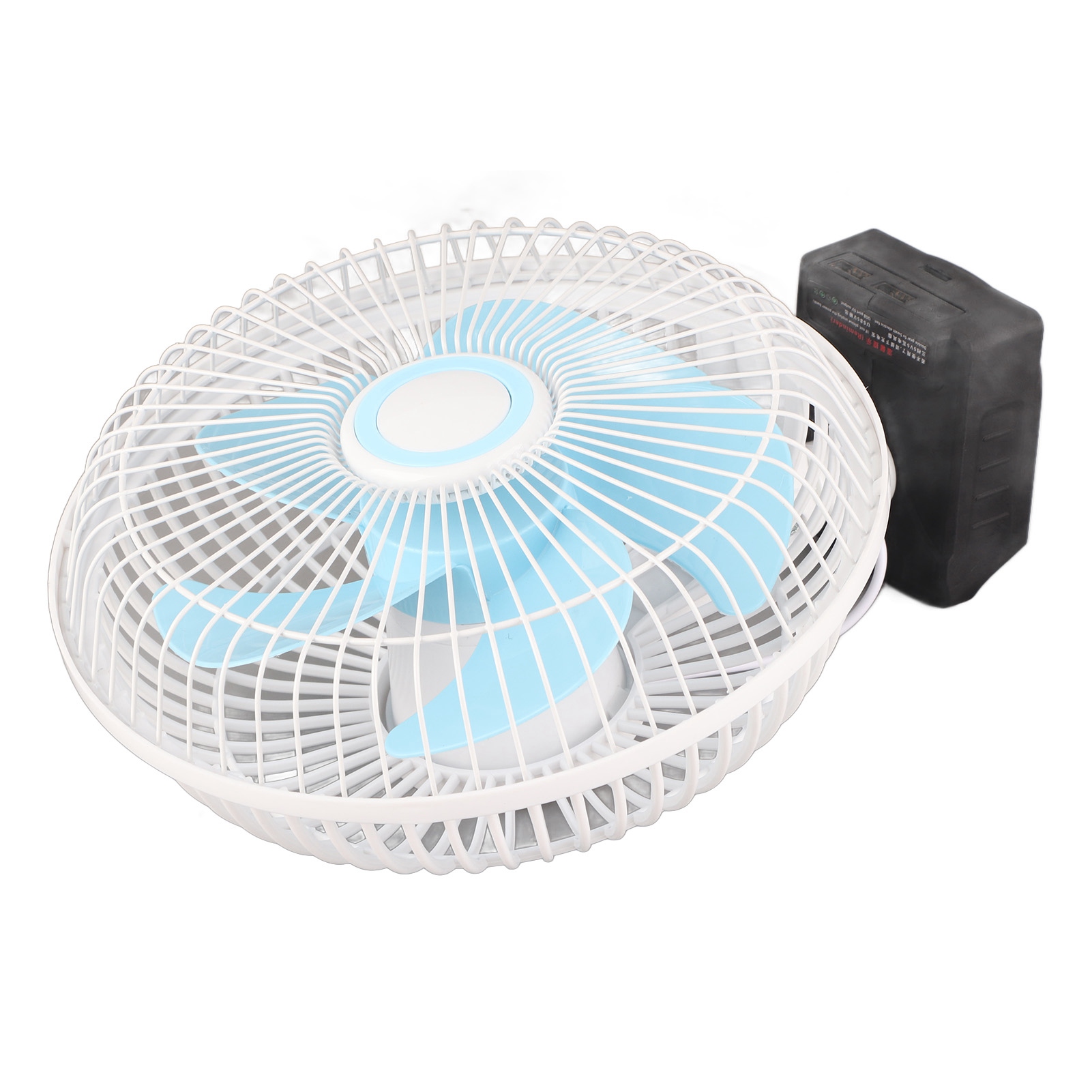 18v Lithium-akku, Kabelloser Tischventilator, 3 Einstellbare Geschwindigkeitsstufen, Tragbar Für Camping, Baustellen Und Industrie.