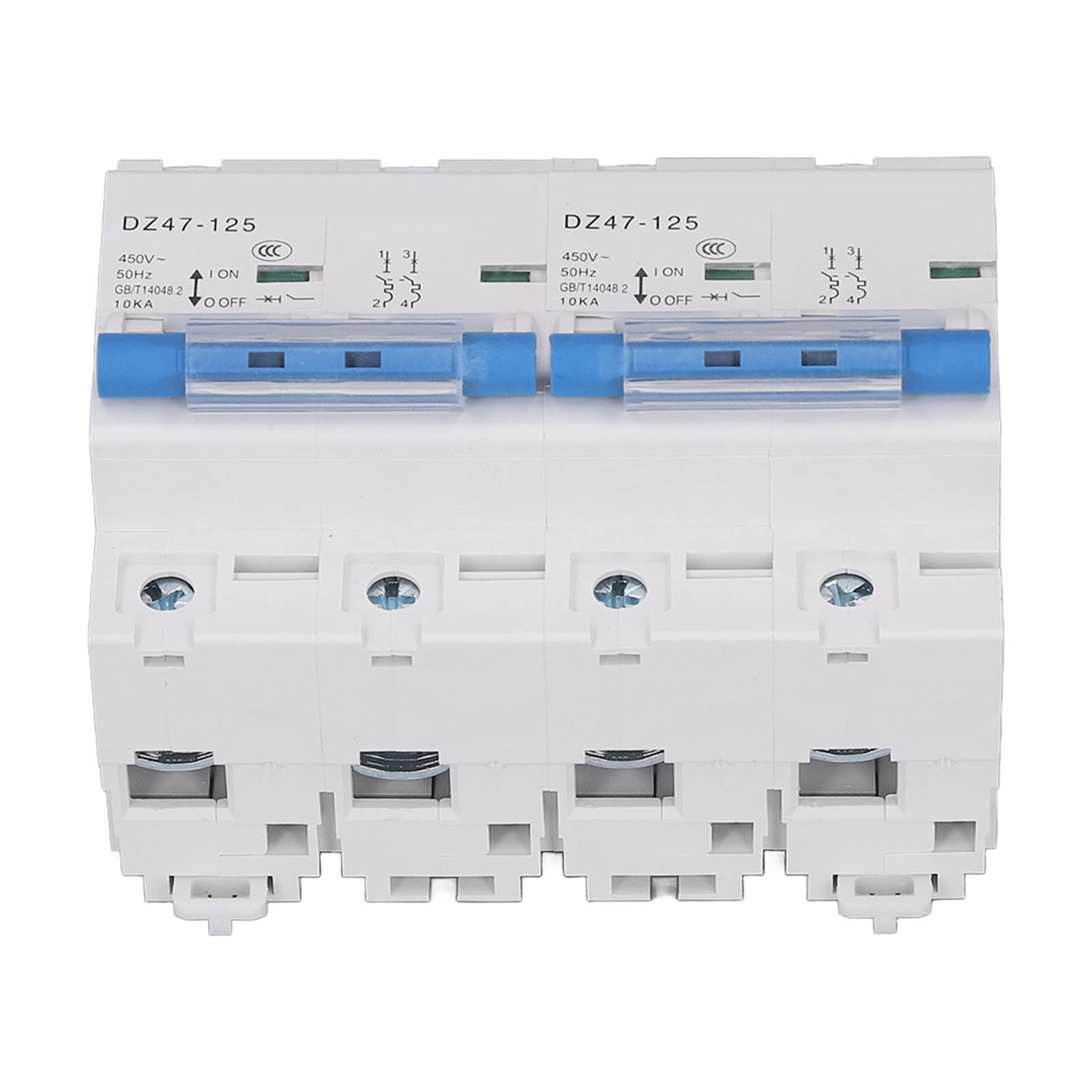 80a 10ka Manueller Fehlerstromschutzschalter, Ac450v Bipolarer Umschalter, Din-schienen-miniatur-leistungsschalter, Duale Stromversorgung, Modulare Installation.