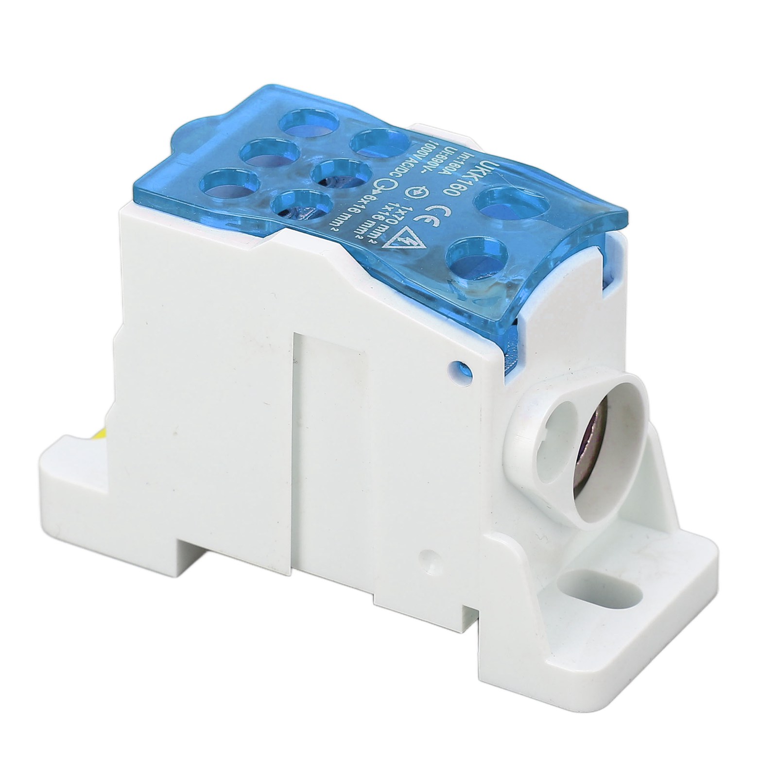 Elektrischer Verteilerkasten 690v 160a, Din-schienen-anschlussklemme, Blauer Anschlusskasten Für Industriestrom.